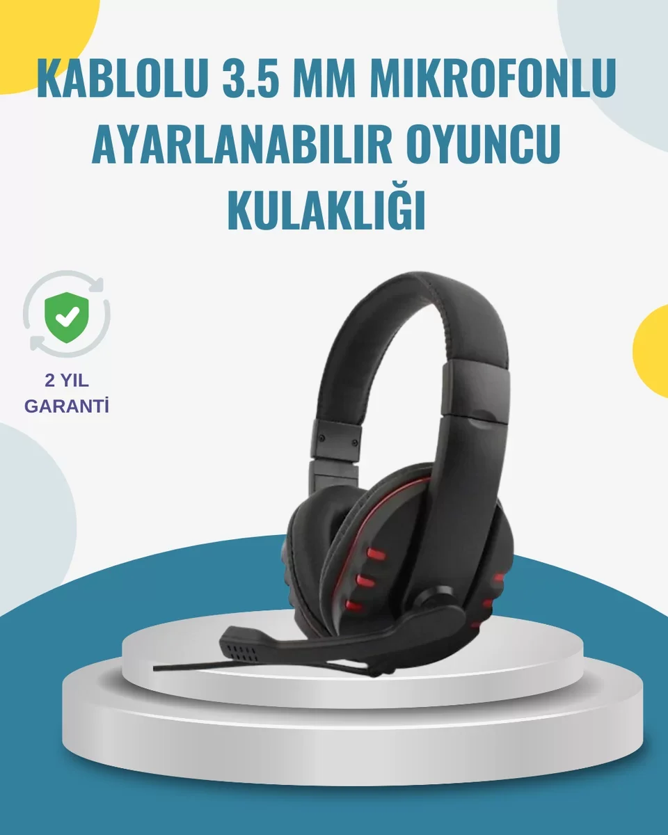 Kırmızı Stereo Kulaklık Mikrofonlu Örgü Kablo - Dayanıklı, Konforlu ve Güçlü Ses