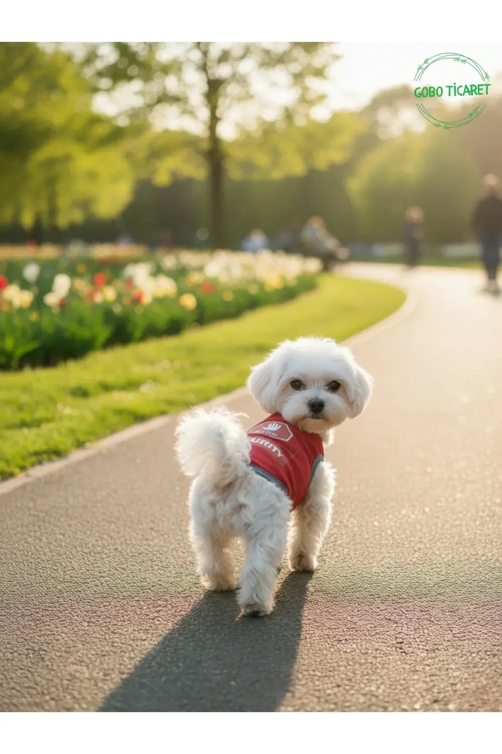Kırmızı Stop Security (Güvenlik) Baskılı Kedi ve Köpek Kıyafeti T