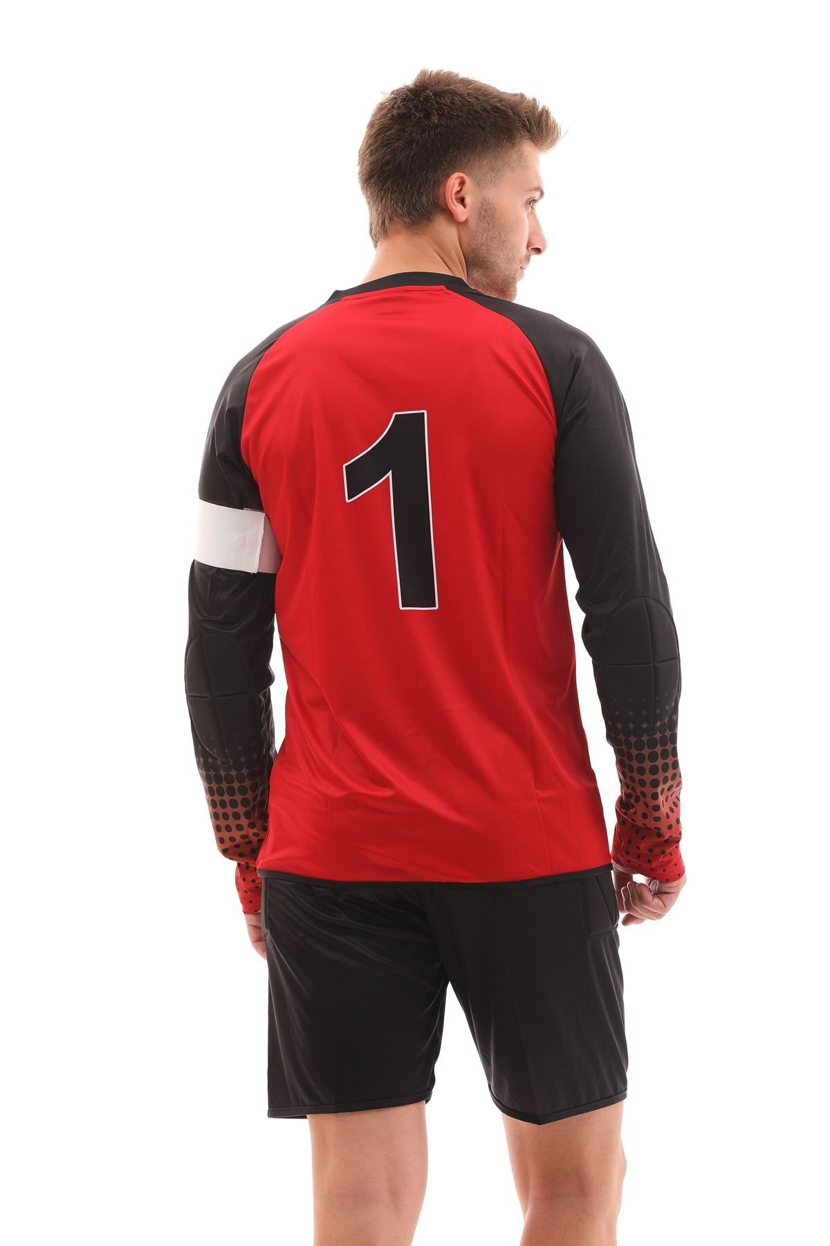 Sportech Kırmızı Sünger Destekli Kaleci Forma Takımı R0124-M