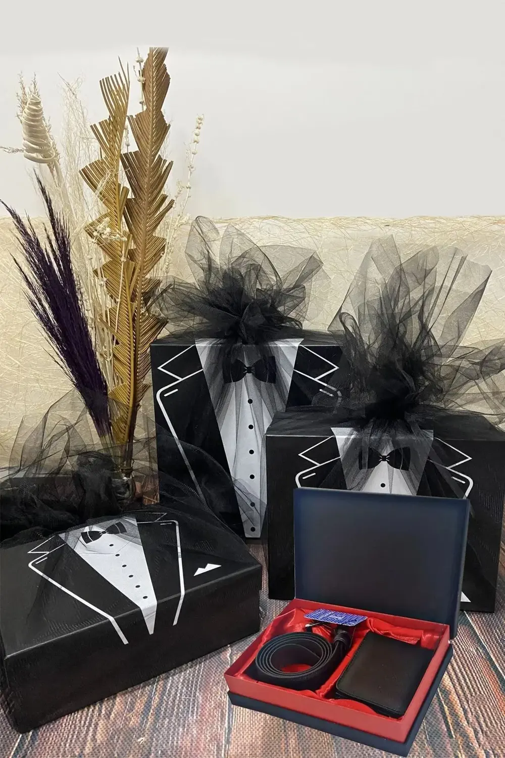 Kırmızı Süsleme Tülü, Bohça Çeyiz Gelin Damat Nişan Nikah Kapı Ko