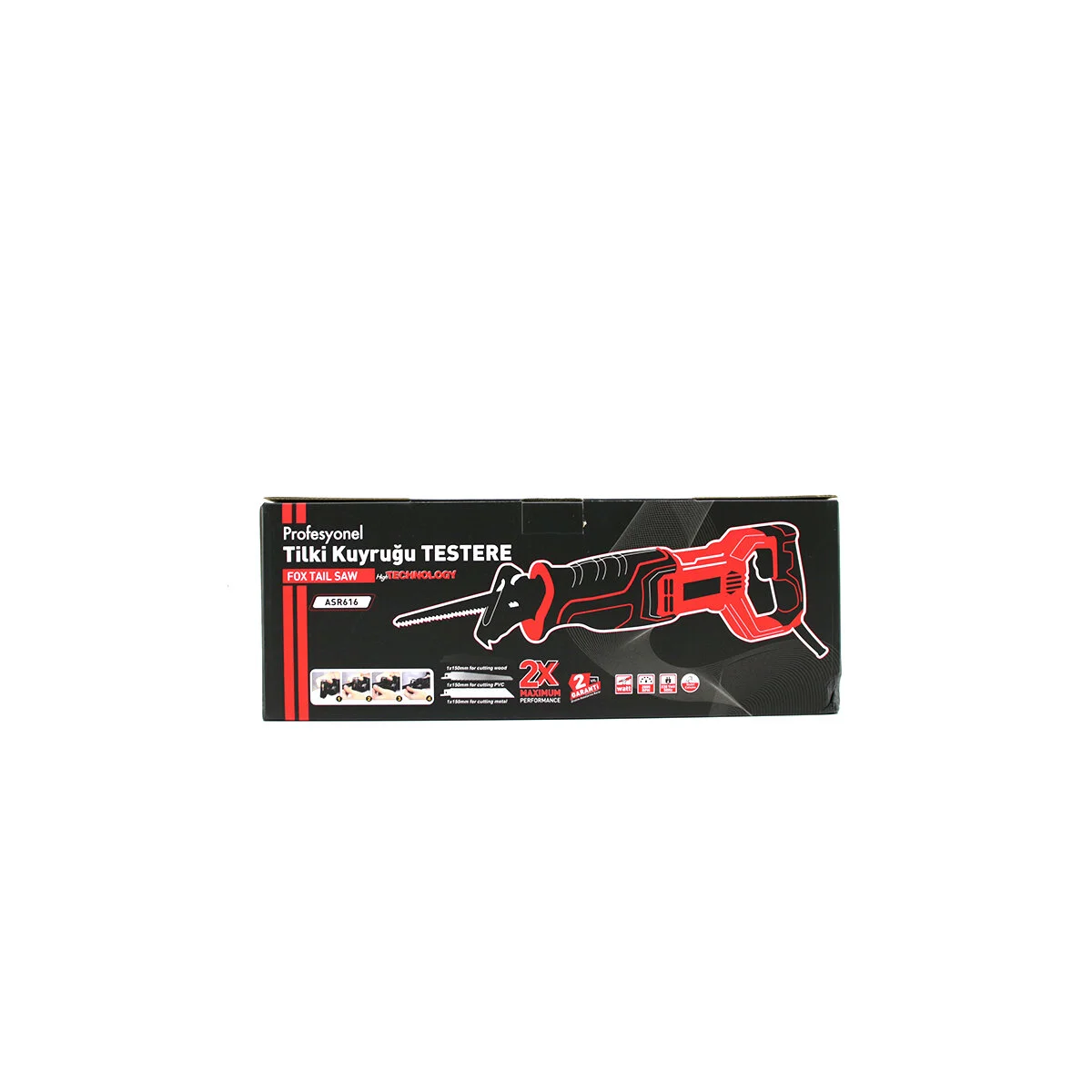 Kırmızı Tilki Kuyruğu Elektrikli Testere 230V 0-2800 Rpm ASR-616 Fiyatı, Yorumları ve Özellikleri