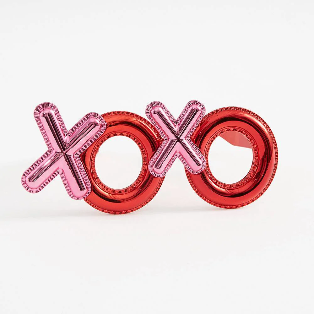 Kırmızı Xoxo Parti Gözlüğü – 17x7 cm İthal Kaliteli Parti Aksesuarı