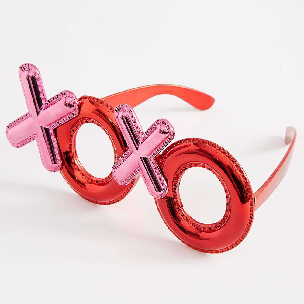 Kırmızı Xoxo Yazılı Parti Gözlüğü 17x7cm Komik Şaka Gözlüğü, Yeti