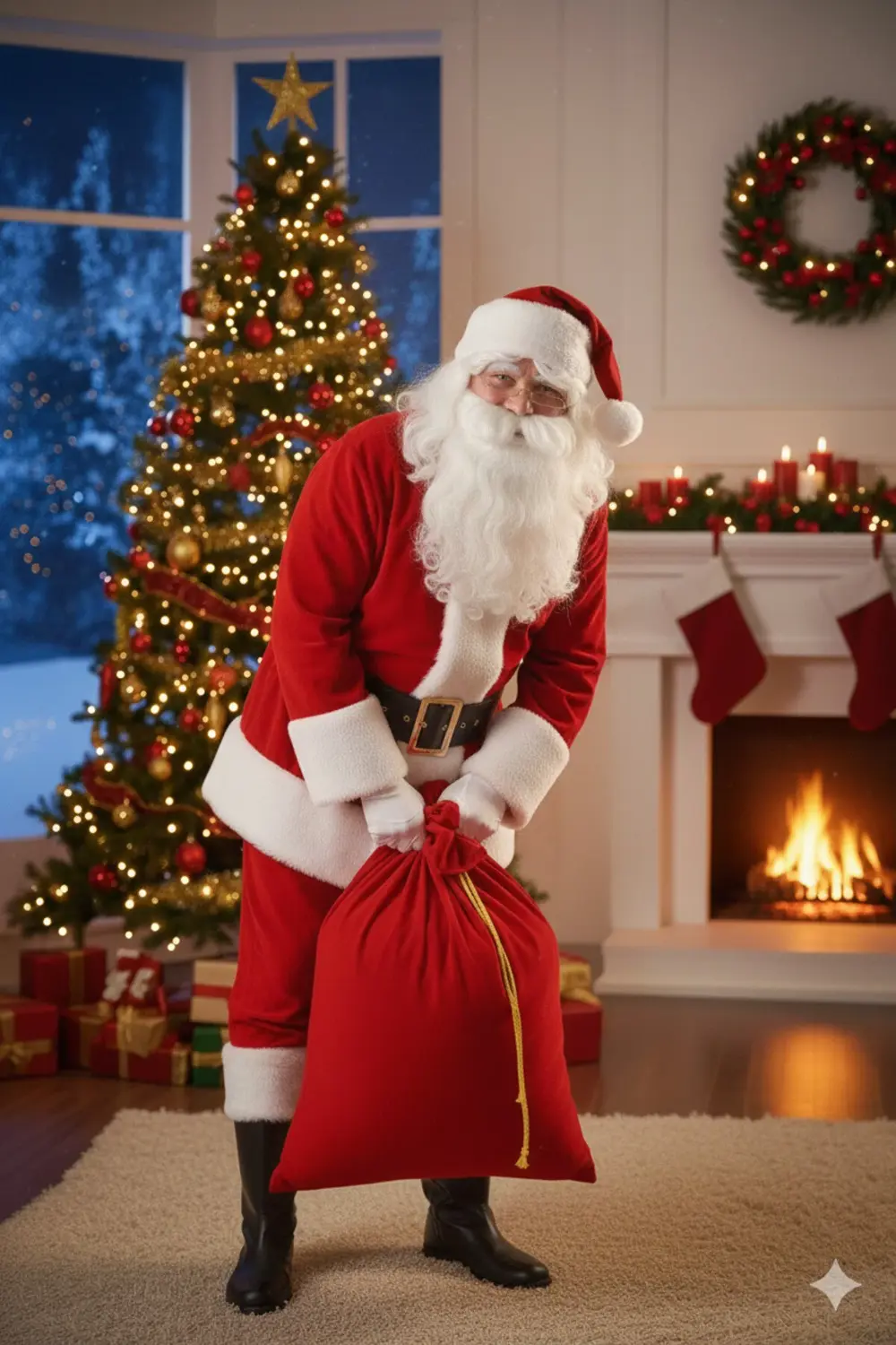 Parti Kırtasiye Kırmızı Yılbaşı Temalı Büyük Noel Baba Hediyelik Kumaş Çuvalı Dek Parti Kırtasiye Kırmızı Yılbaşı Temalı Büyük Noel Baba Hediyelik Kumaş Çuvalı Dek