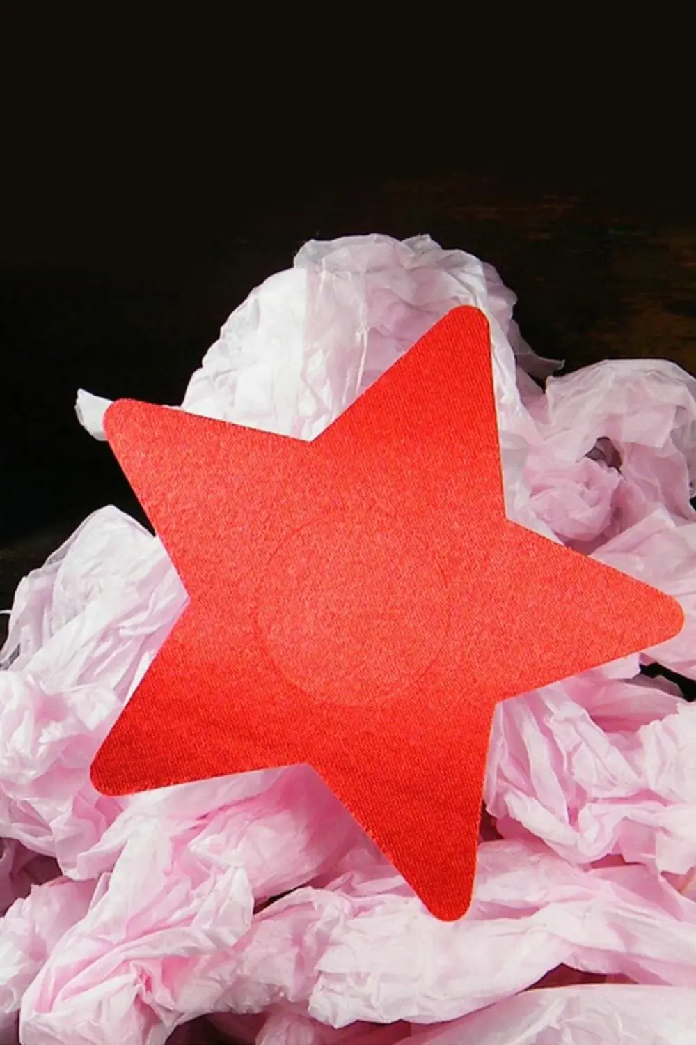 Pilelistore Kırmızı Yıldız Şeklinde Fantezi Göğüs Ucu Kapatıcı