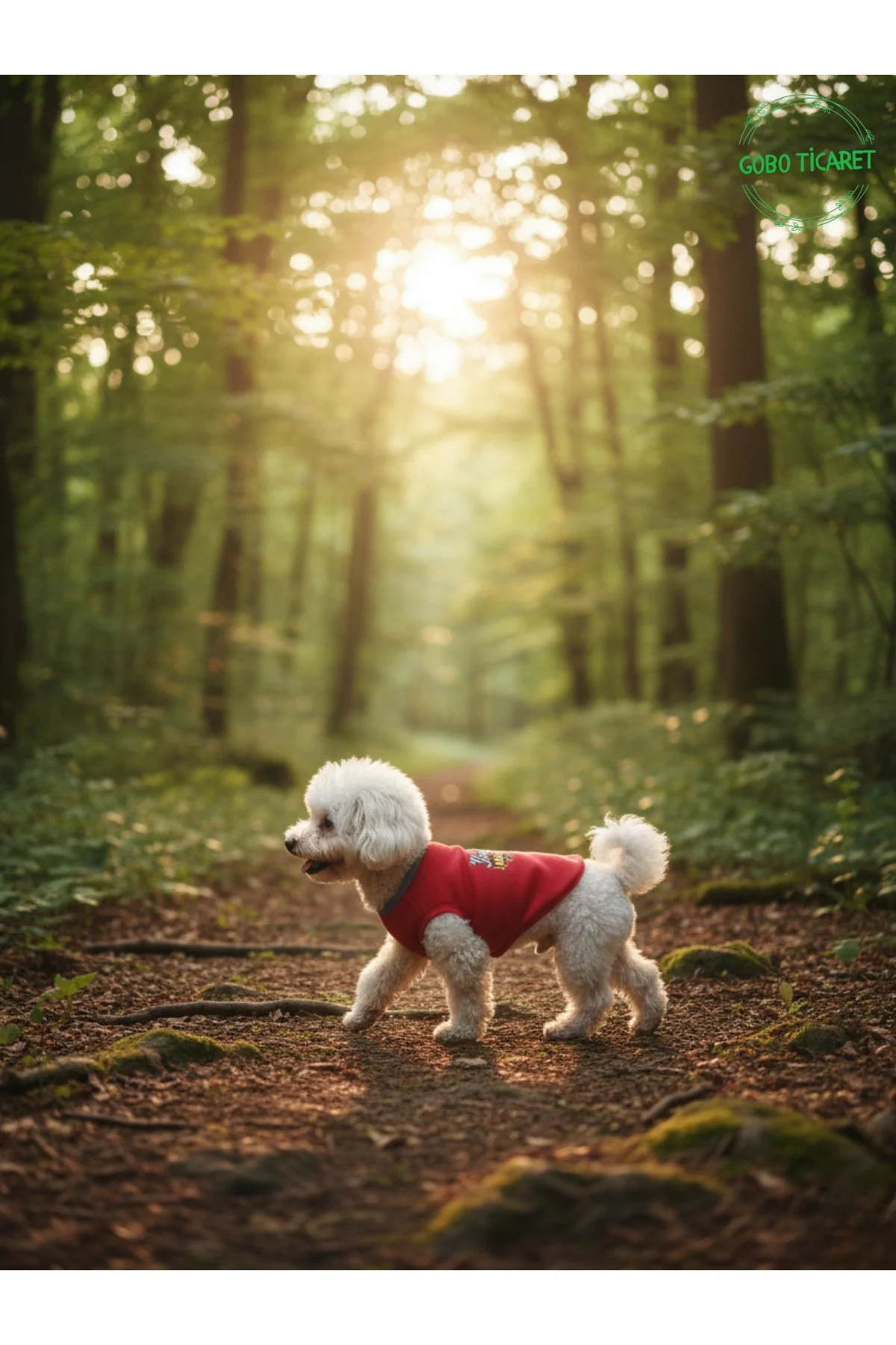 Kırmızı Yürüyen Karizma Yazılı Kedi ve Köpek Kıyafeti Tişörtü Elb