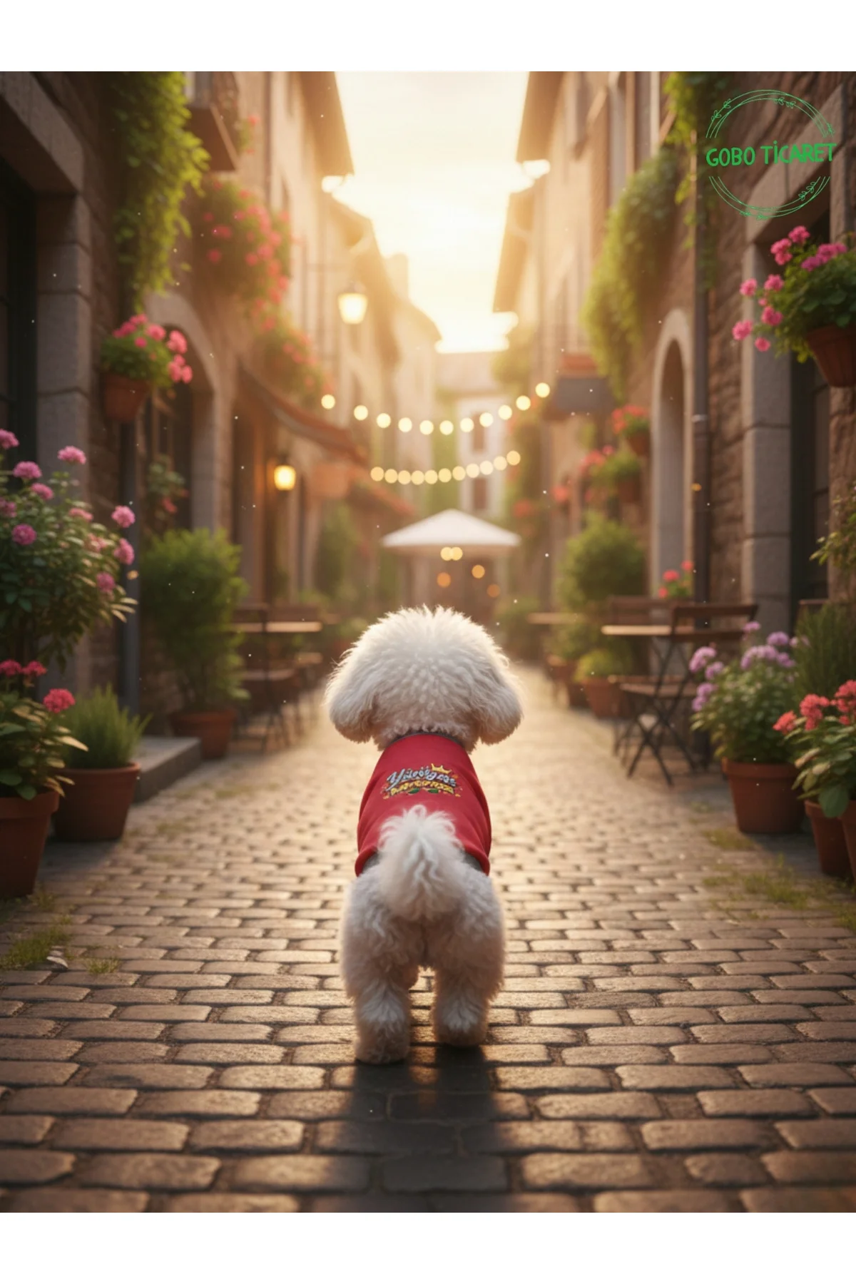 Kırmızı Yürüyen Karizma Yazılı Kedi ve Köpek Kıyafeti Tişörtü Elb