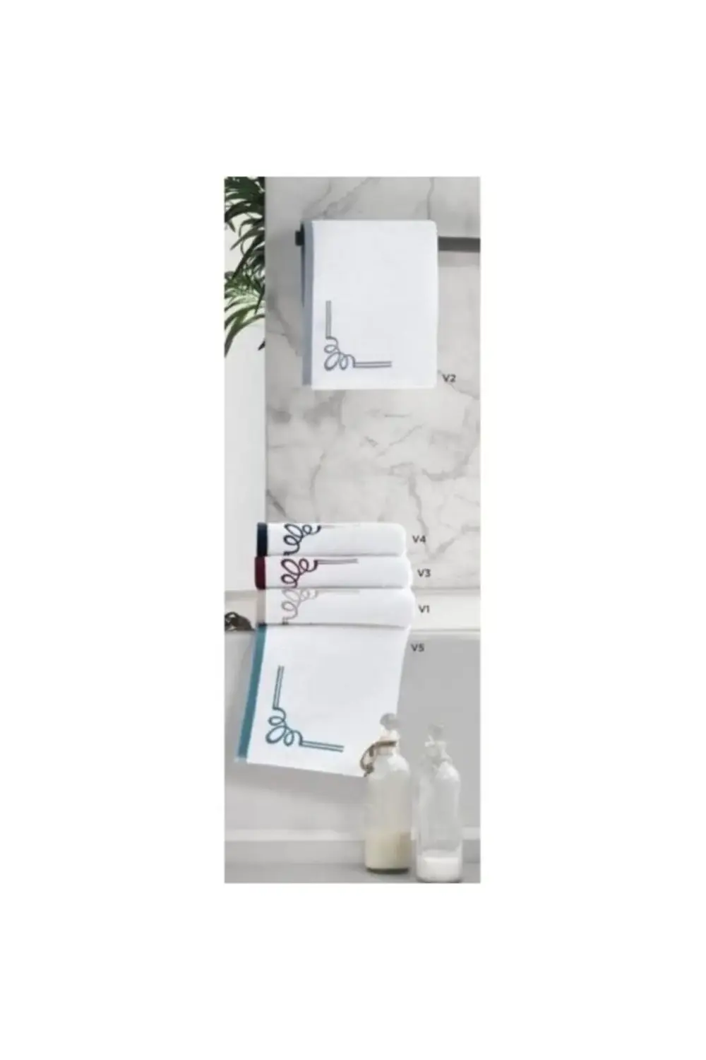 Kiros 50x90 Havlu V4 Lacivert