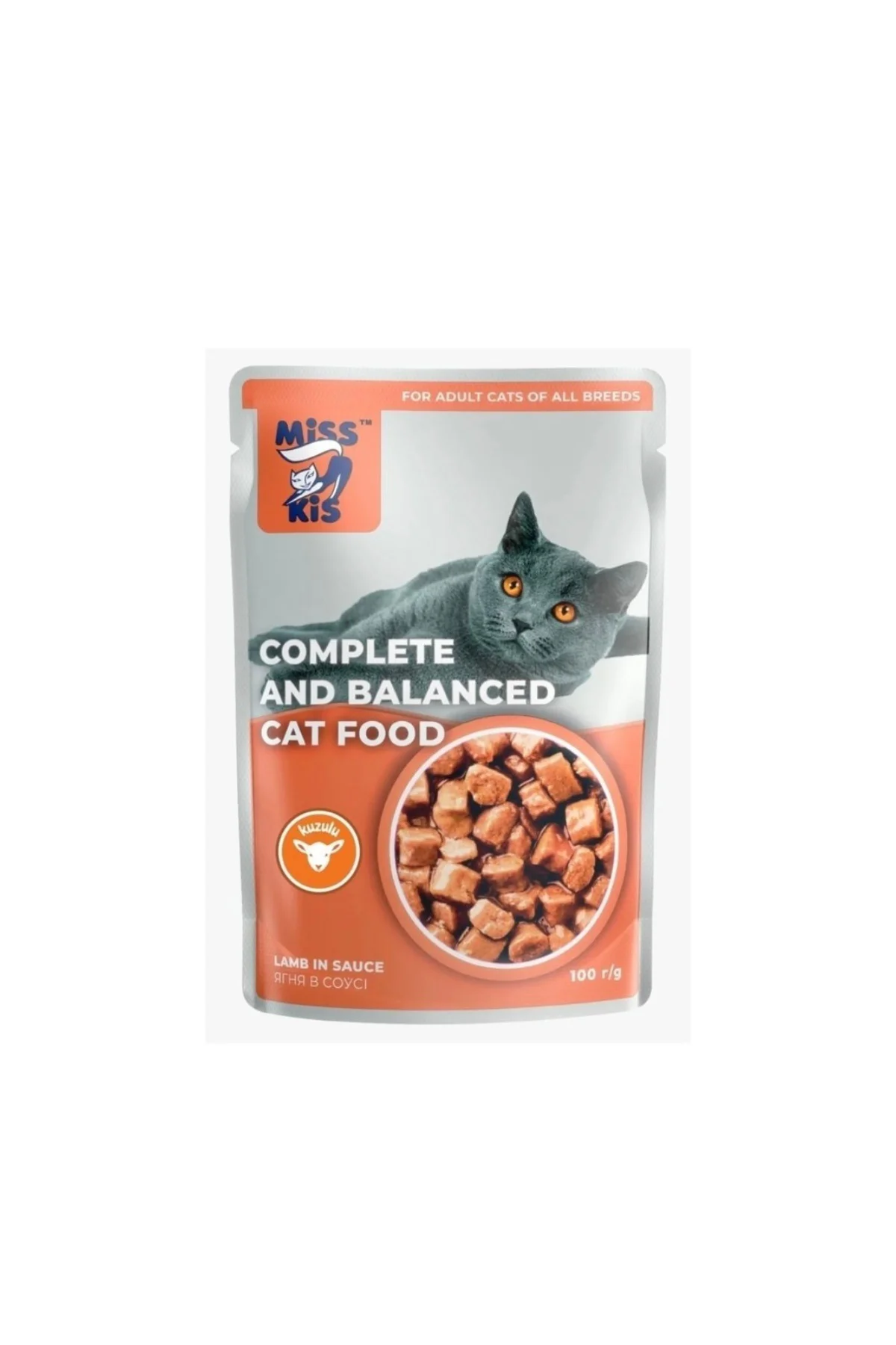 Kis 100 gr Kuzu Etli Kedi Yaş Mama