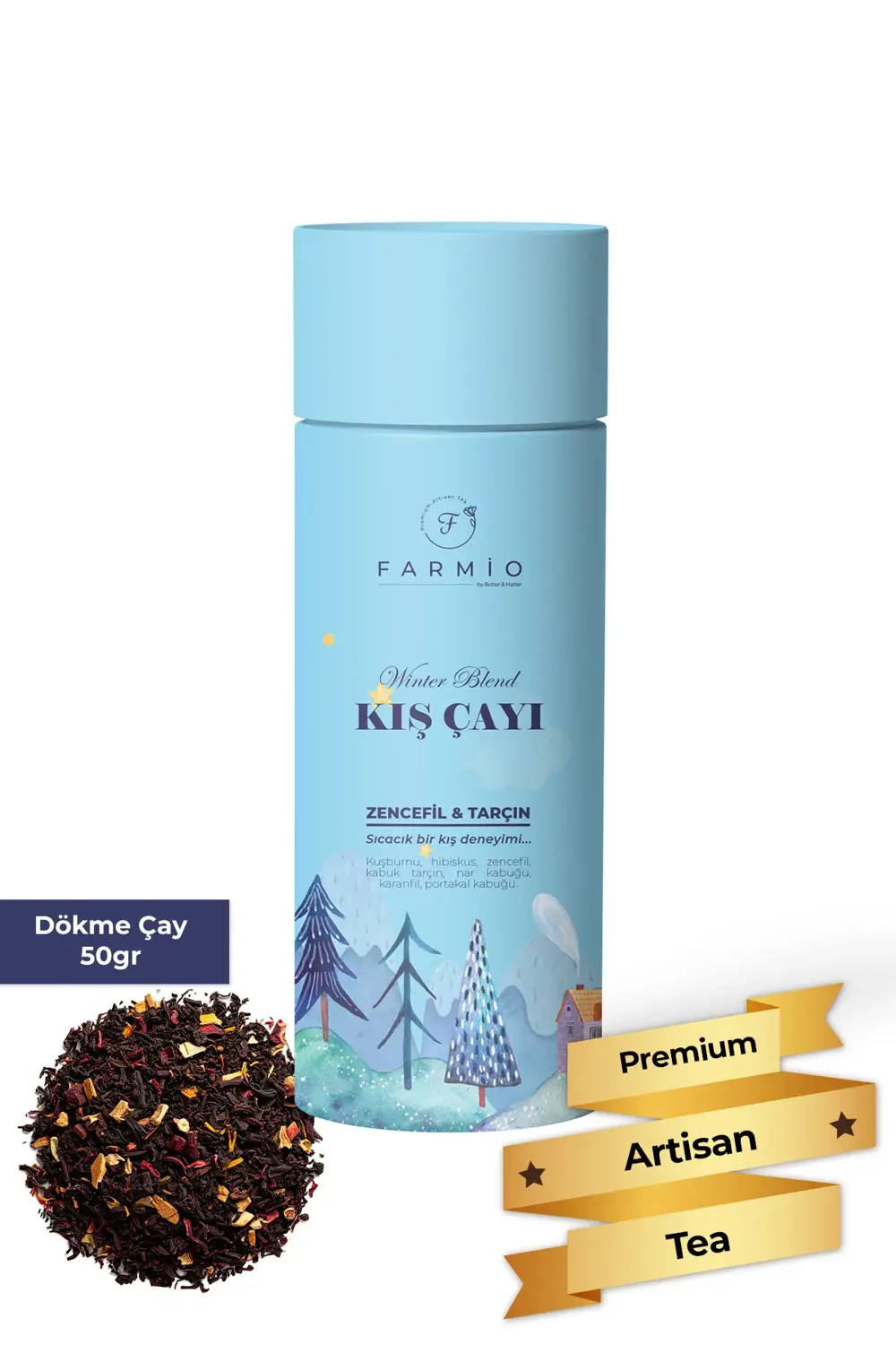 KIŞ ÇAYI – 50gr – Premium Karışım – Kuşburnu, Hibiskus, Tarçın, Z