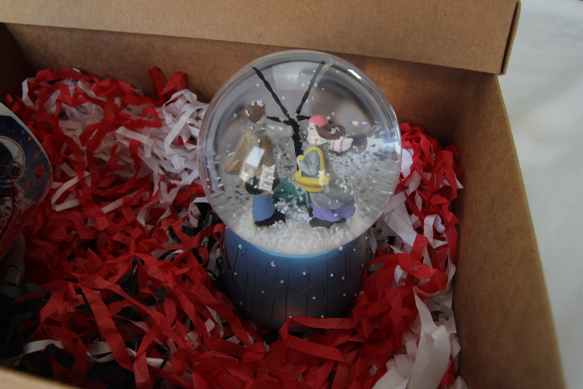 Kış Masalım Temalı Müzikli Işıklı Kar Küresi Ve Nasa Temalı Kupa Bardak Hediye Seti