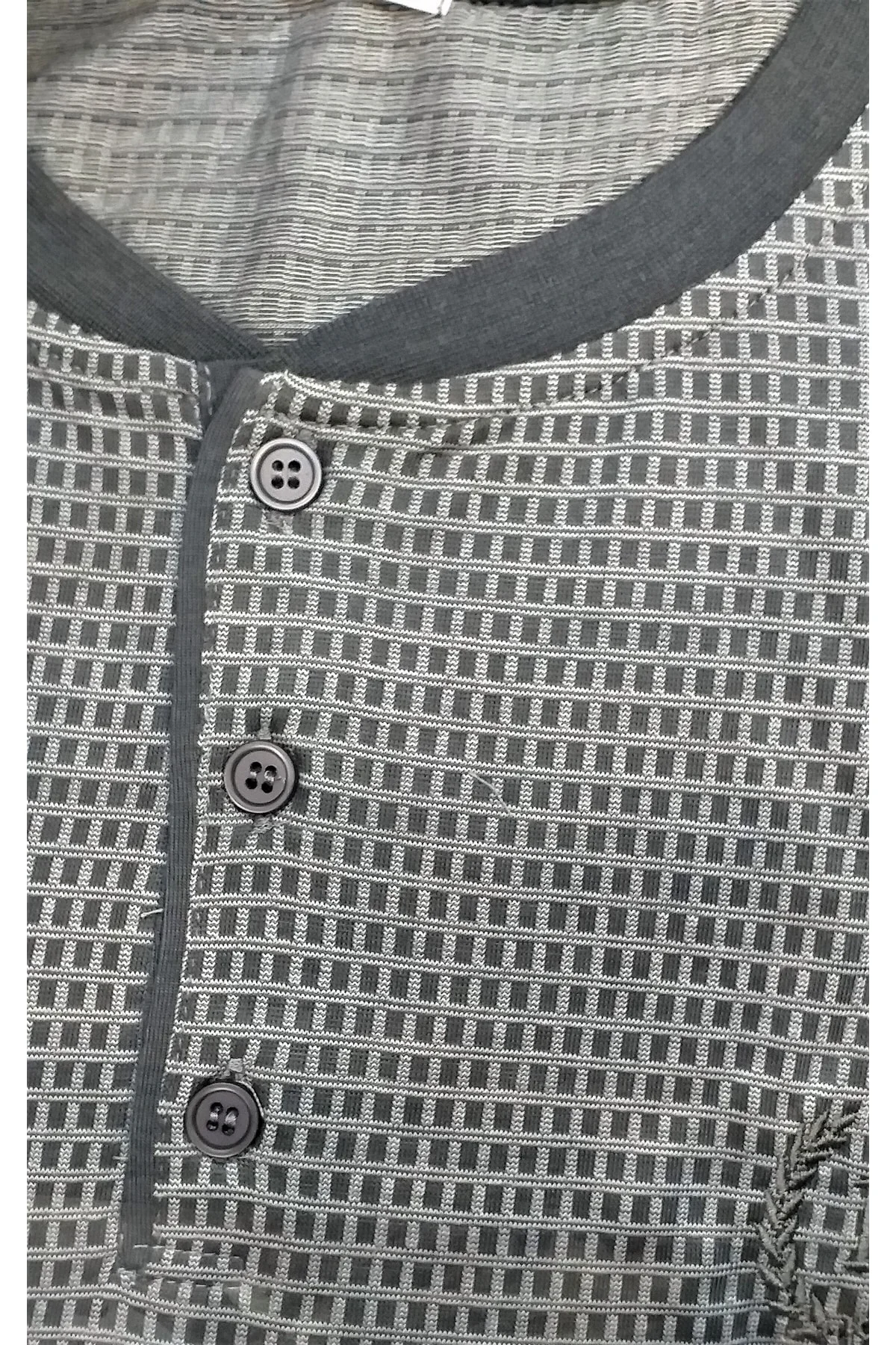 Kısa Kol Erkek Pijama Takımı Antrasit