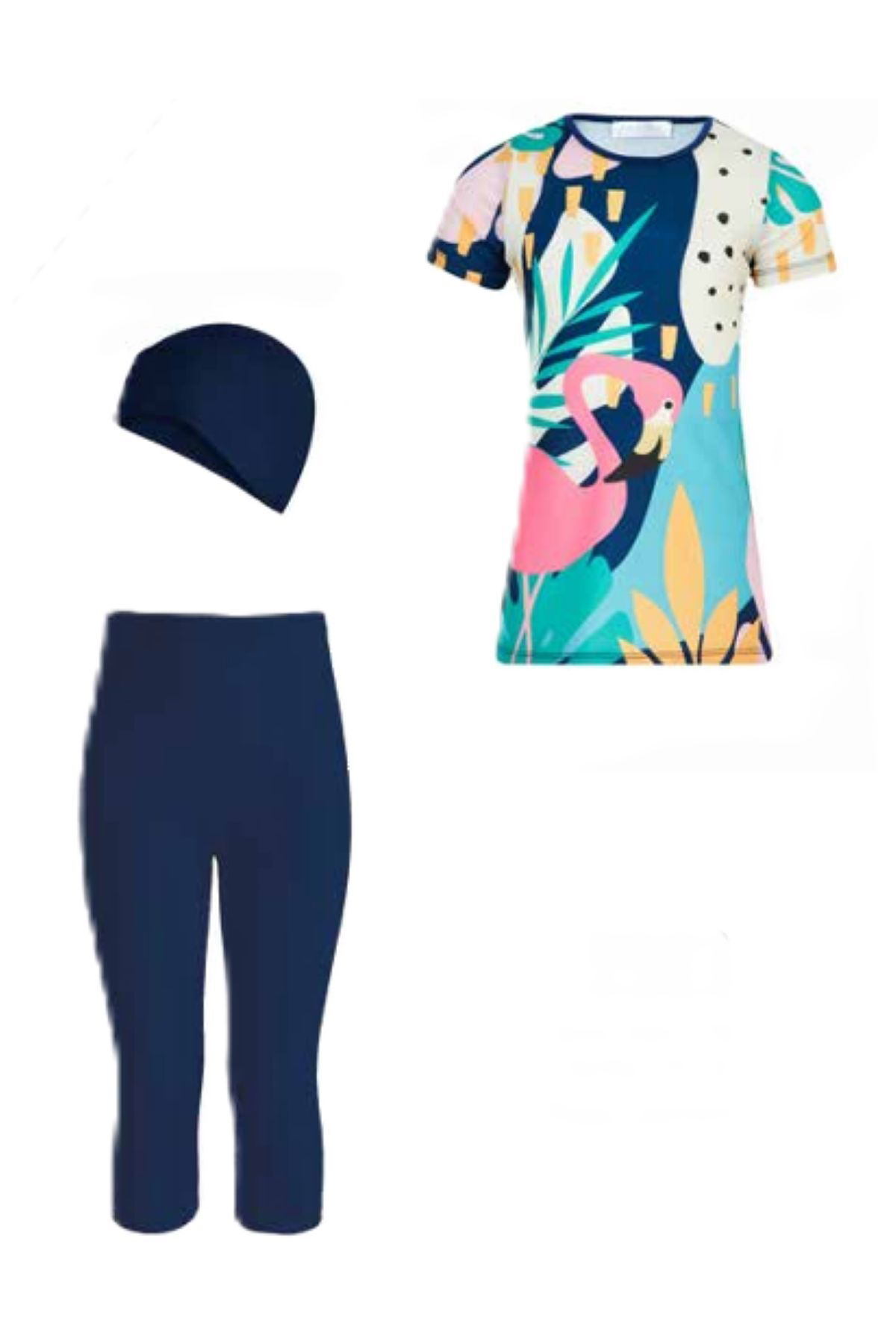 Adasea Kisa Kol Kisa Taytli Çocuk Havuz Mayosu