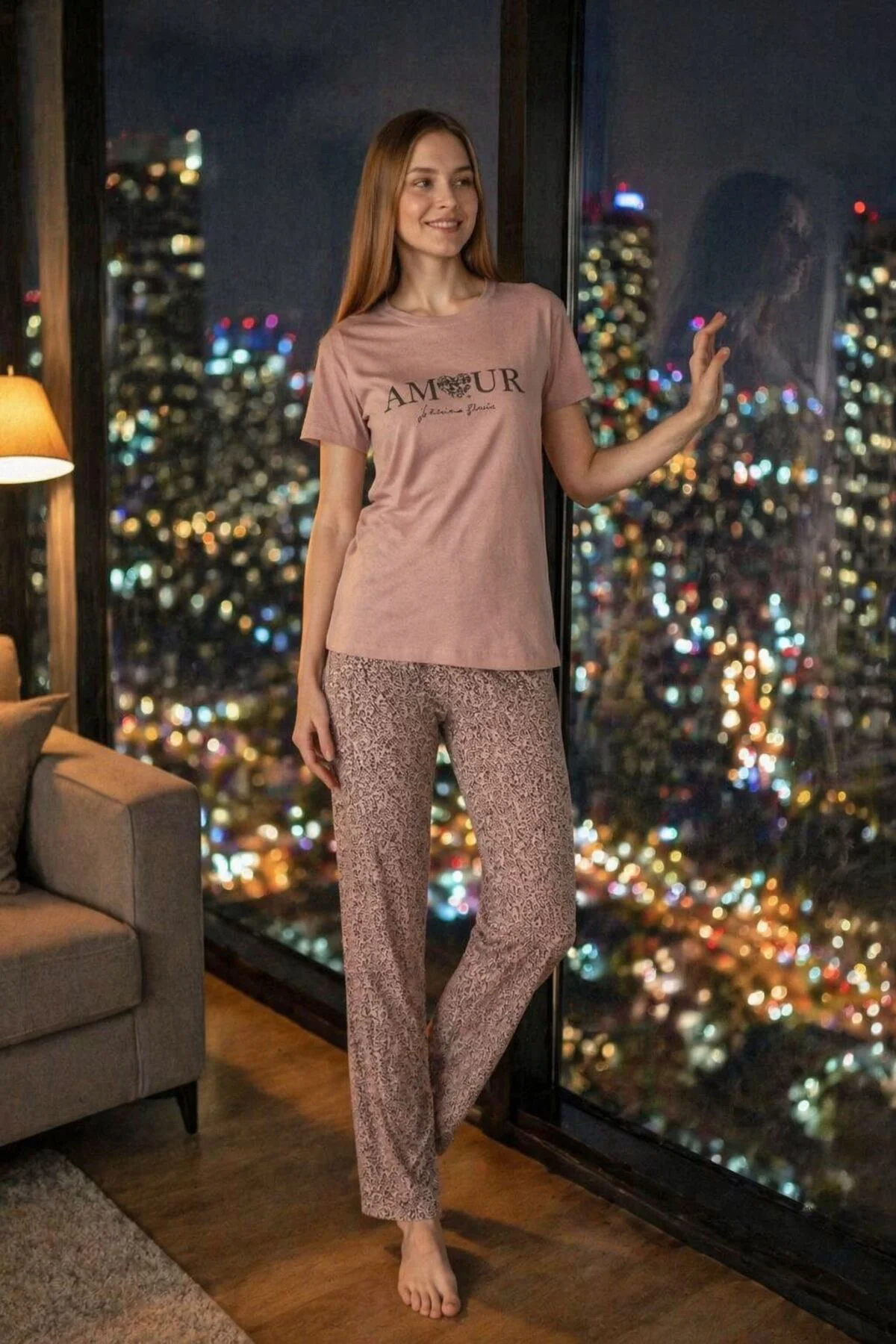kısa kol pijama takımı
