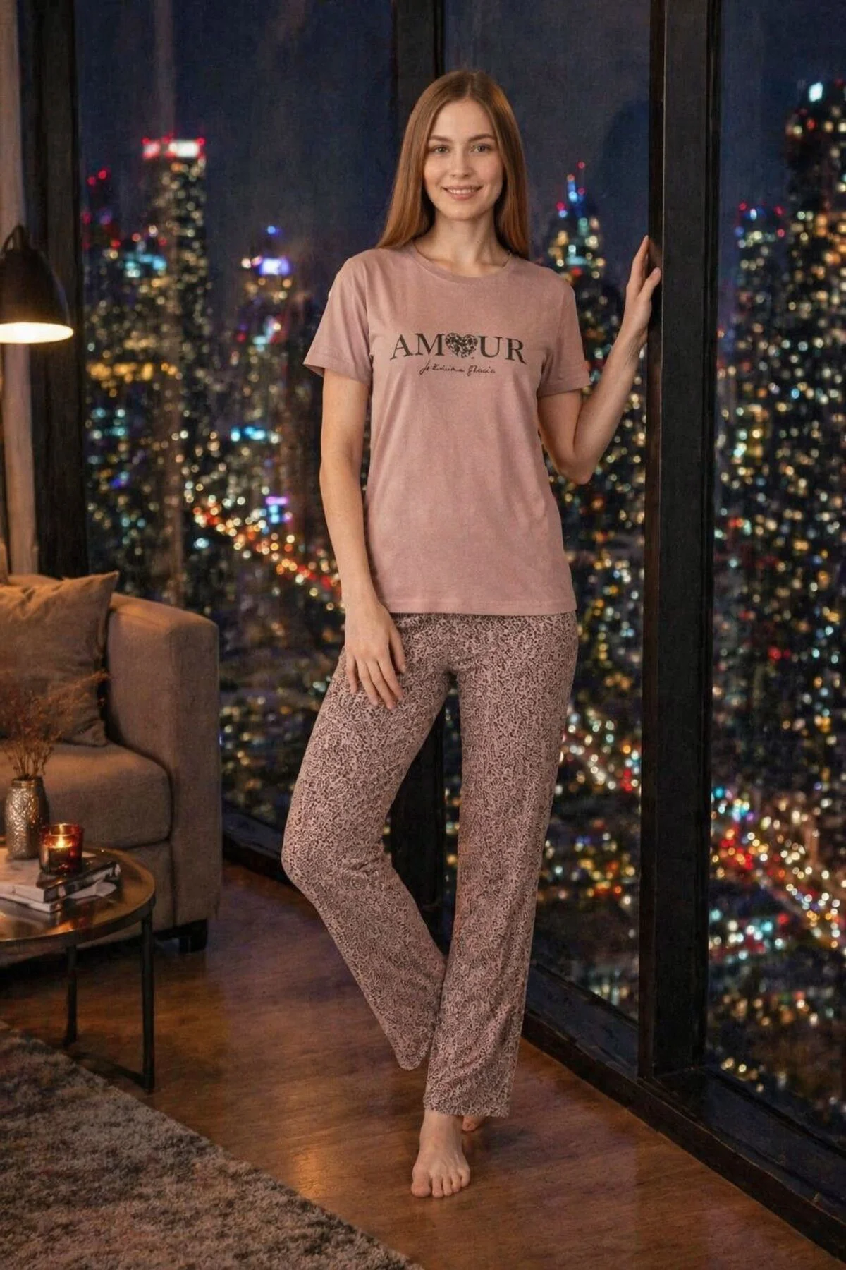 kısa kol pijama takımı