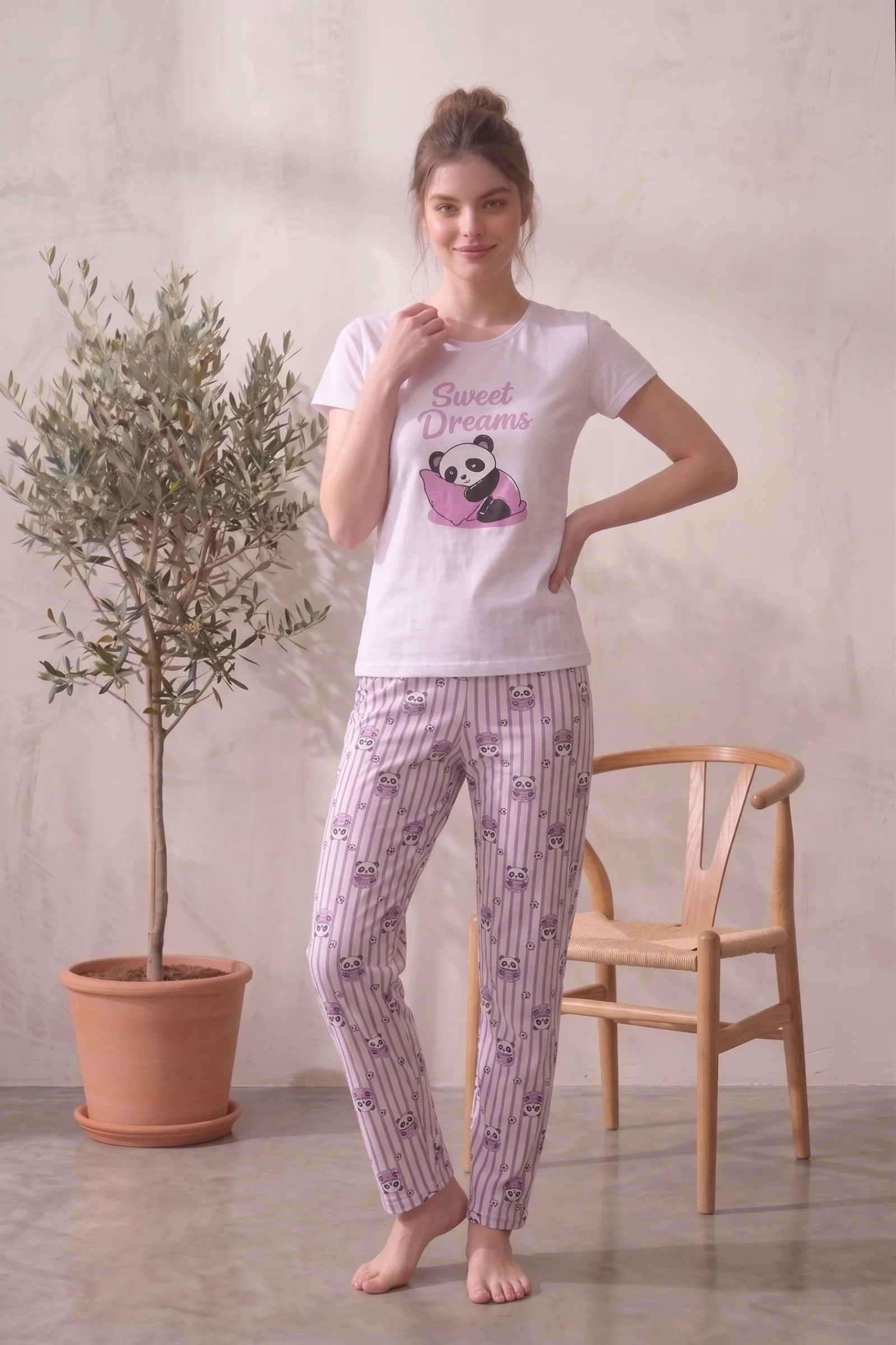 Kısa Kollu Desenli Yazlık Kadın Pijama Takımı, Lila, 2XL Kısa Kollu Desenli Yazlık Kadın Pijama Takımı, Lila, 2XL Fiyatı, Yorumları ve Özellikleri