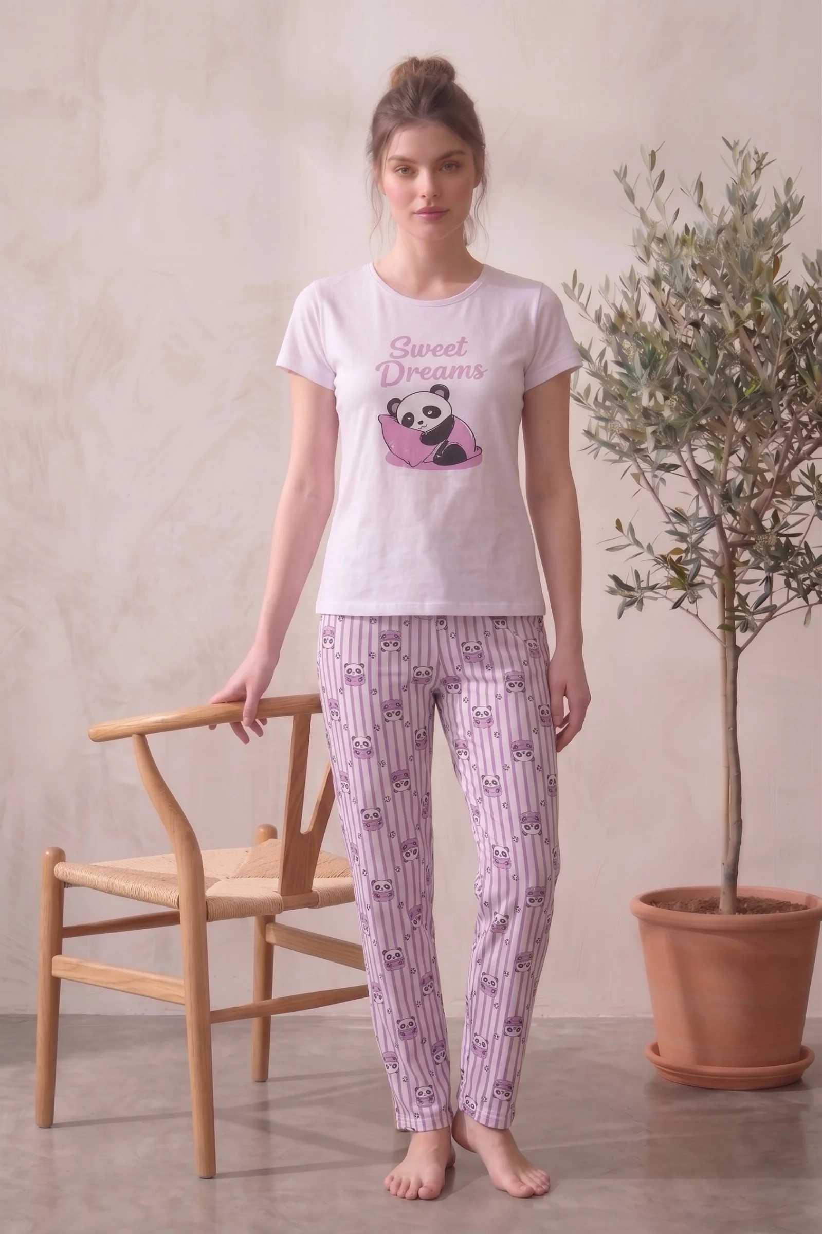 Kısa Kollu Desenli Yazlık Kadın Pijama Takımı, Lila, 2XL Kısa Kollu Desenli Yazlık Kadın Pijama Takımı, Lila, 2XL Fiyatı, Yorumları ve Özellikleri