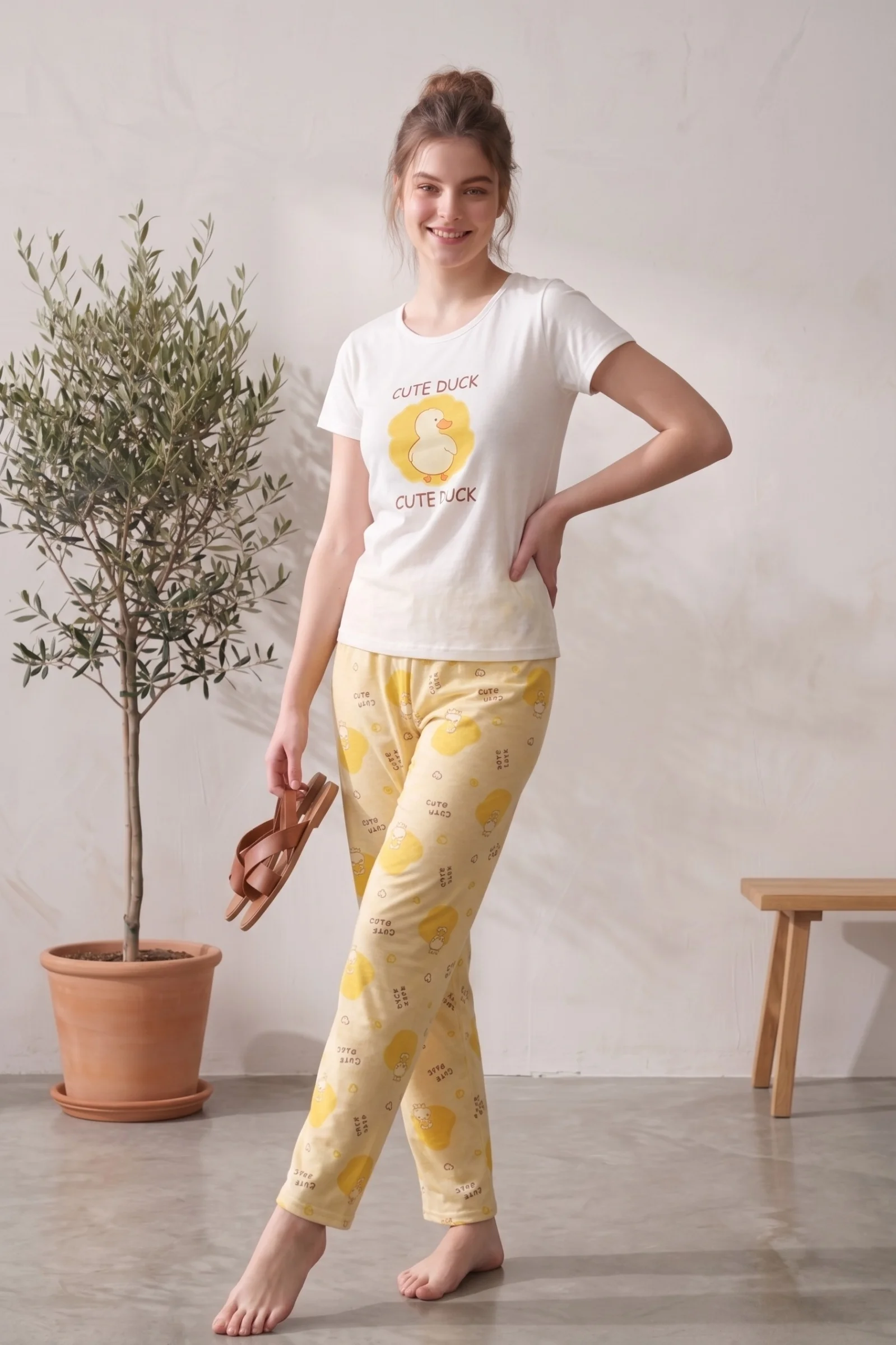 Kısa Kollu Desenli Yazlık Kadın Pijama Takımı, Beyaz, M Kısa Kollu Desenli Yazlık Kadın Pijama Takımı, Beyaz, M Fiyatı, Yorumları ve Özellikleri