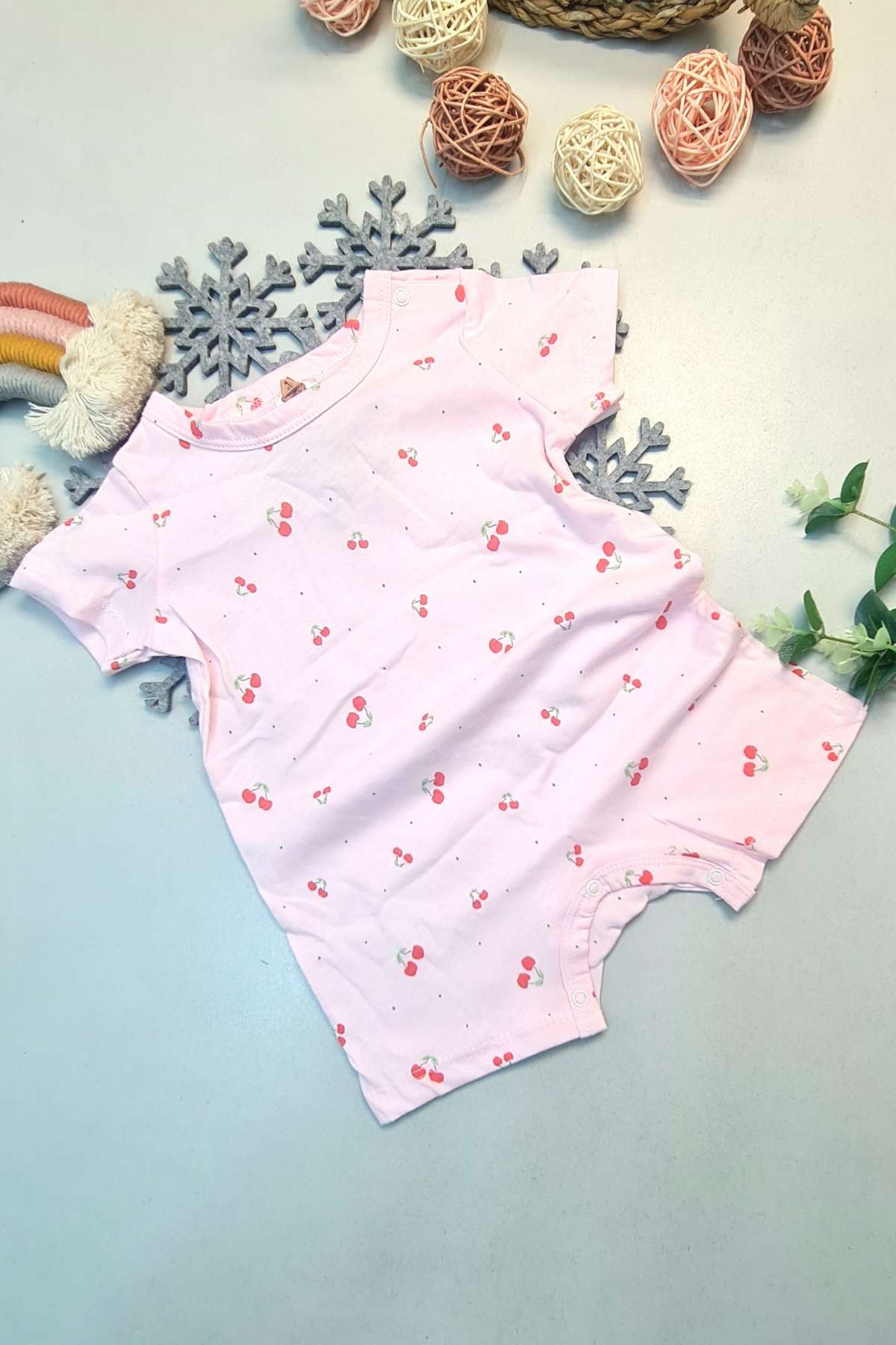 Kısa Paça Yazlık Gündelik Bebek Çıtçıtlı Zıbın %100 Pamuk Toz Pem Kısa Paça Yazlık Gündelik Bebek Çıtçıtlı Zıbın %100 Pamuk Toz Pem