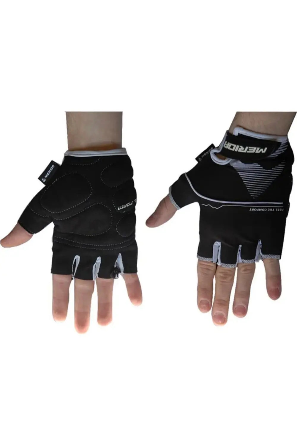 Kısa Parmak Eldiven 313034 - Siyah Mavi - S Beden