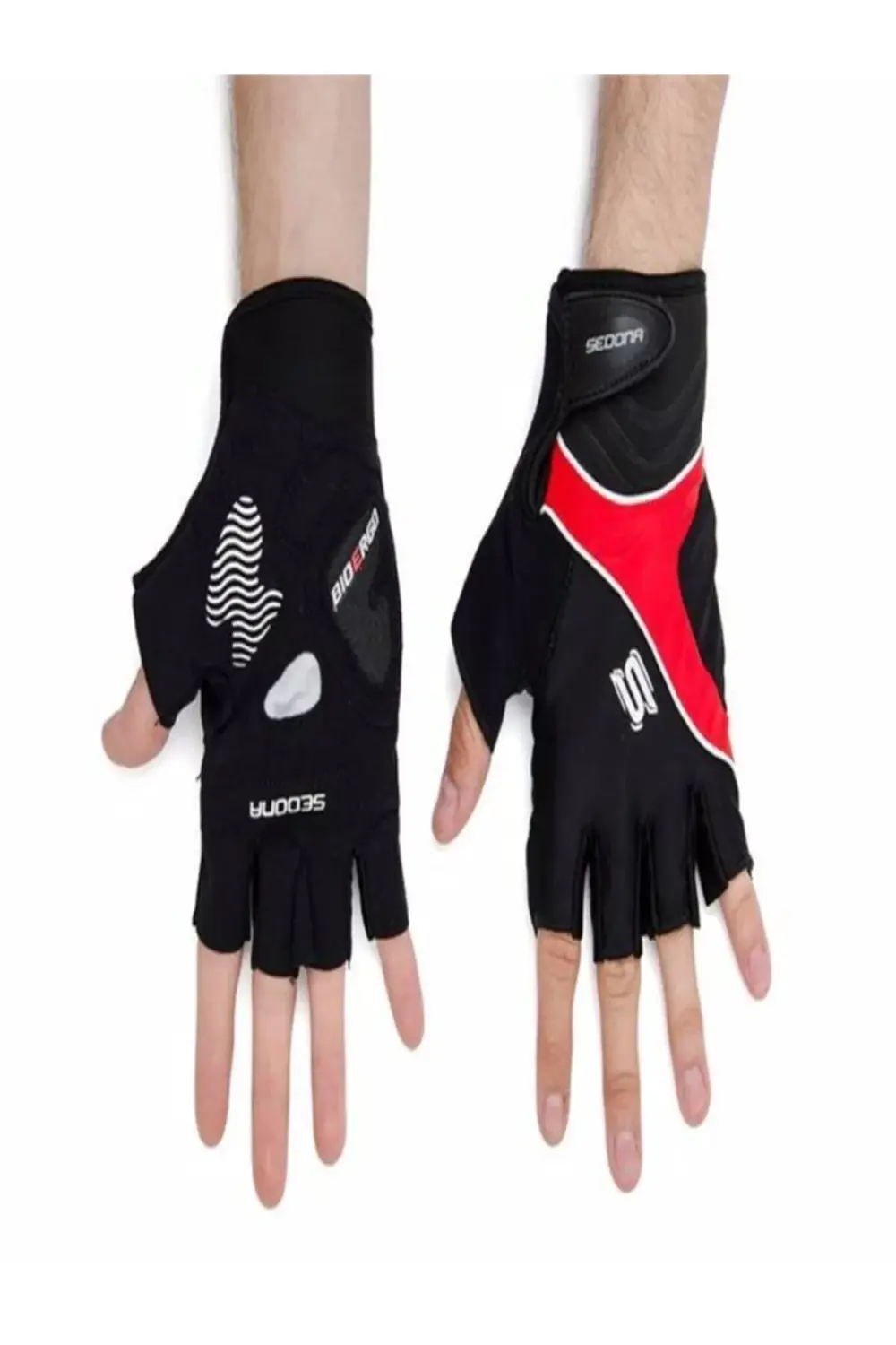 Kısa Parmak Gel Eldiven Pk-812-087 Kırmızı - M Beden