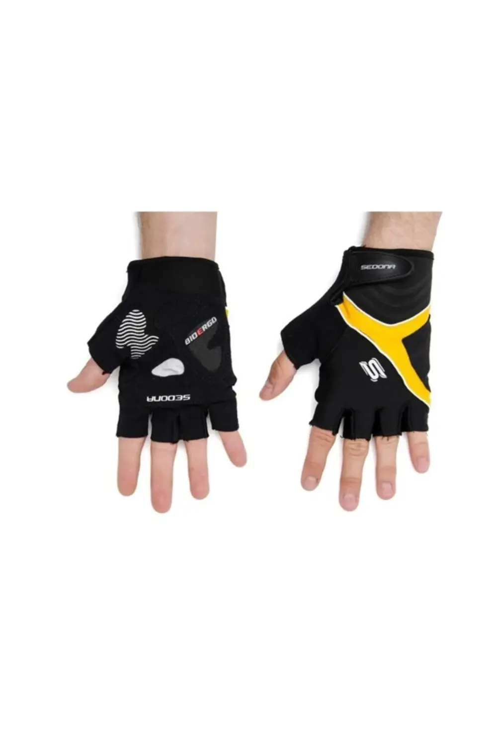 Kısa Parmak Gel Eldiven Pk-812-087 Sarı - M Beden