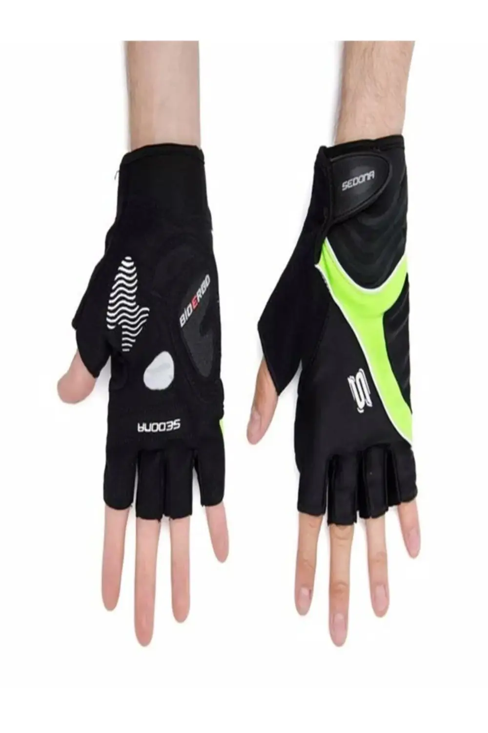 Kısa Parmak Gel Eldiven Pk-812-087 Yeşil - S Beden