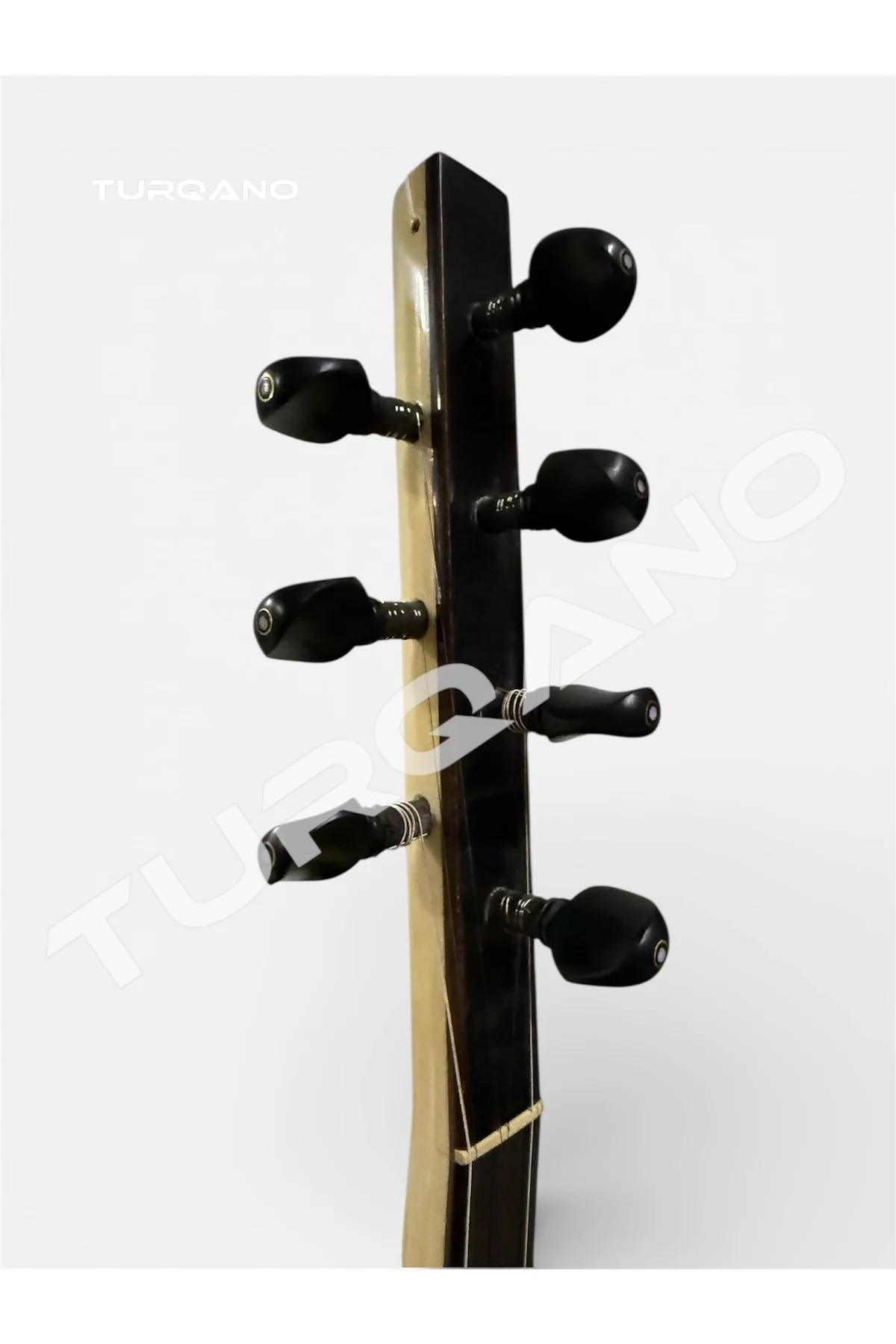 Kısa Sap Ardıç Ağacı Bağlama, Klavyeli, Çift Kafes, Abanoz Burgu,
