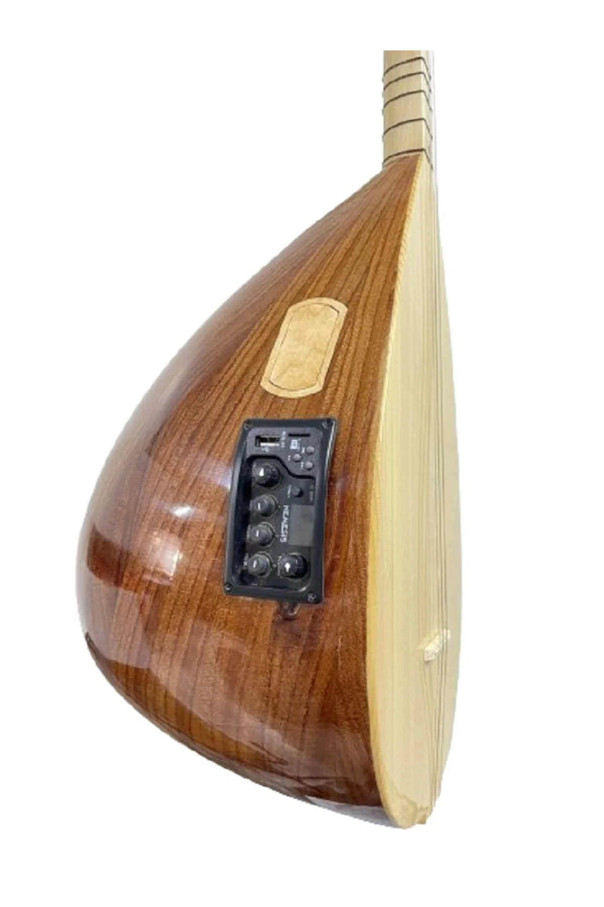 Kısa Sap Bağlama Amerikan Cevizi Ritimli Ekolayzırlı Kaliteli