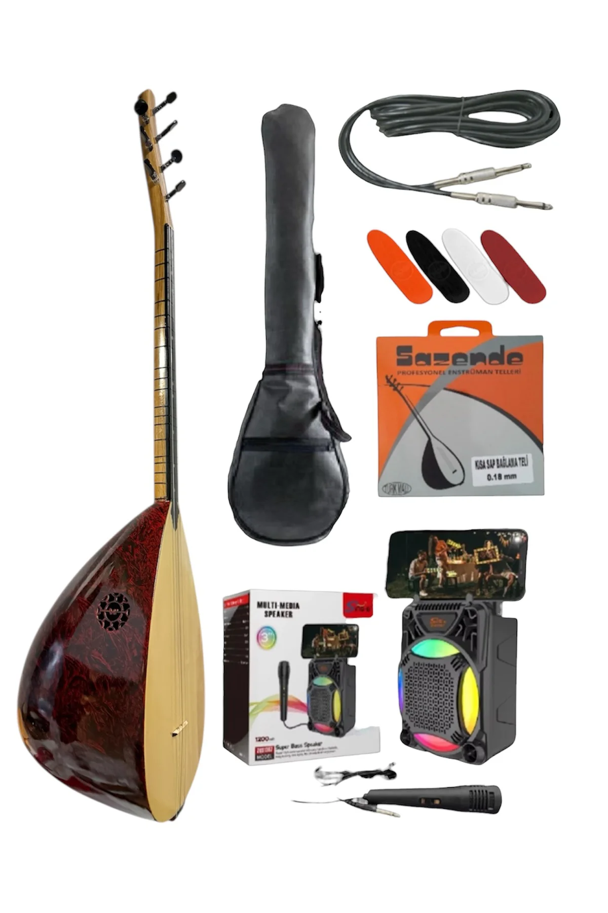 Kısa Sap Bağlama Kompozit Eğitimlik Öğrenci (Komple Set Amfili)