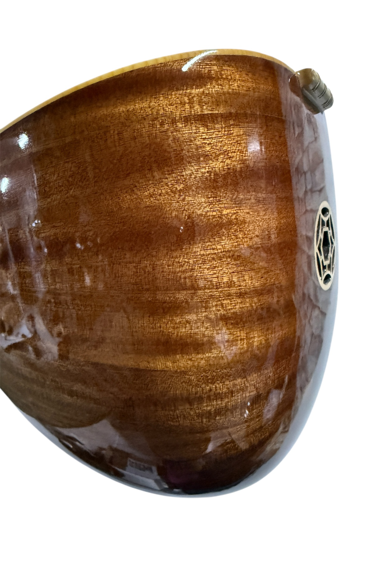 Kısa Sap Bağlama Masif Maun Ağacı Profesynel Çift Kafes