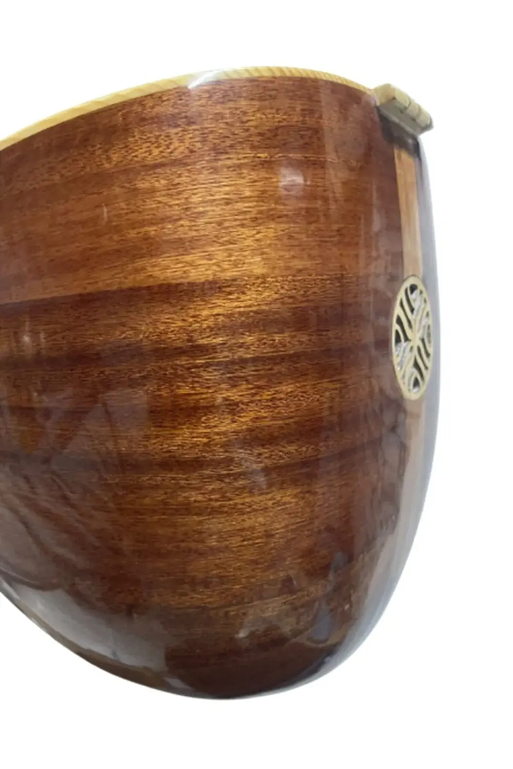 KISA SAP BAĞLAMA MASİF MAUN AĞACI PROFESYONEL ÇİFT KAFES