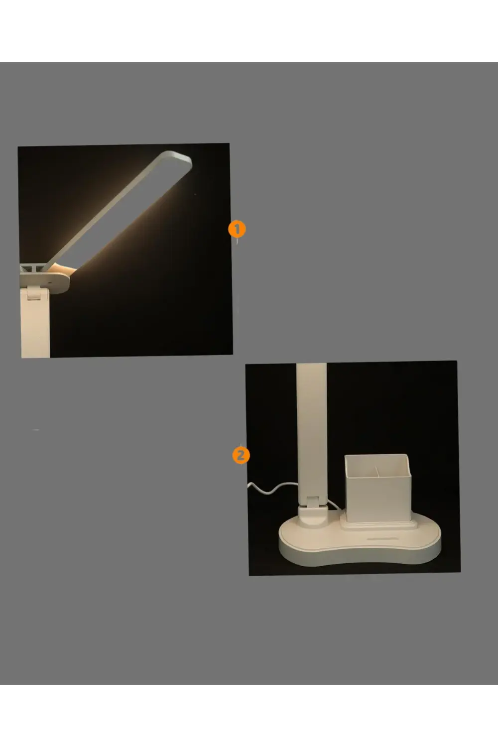 Kısılabilir LED Masa Lambası – Kalemlik, Telefon Standı ve Okuma