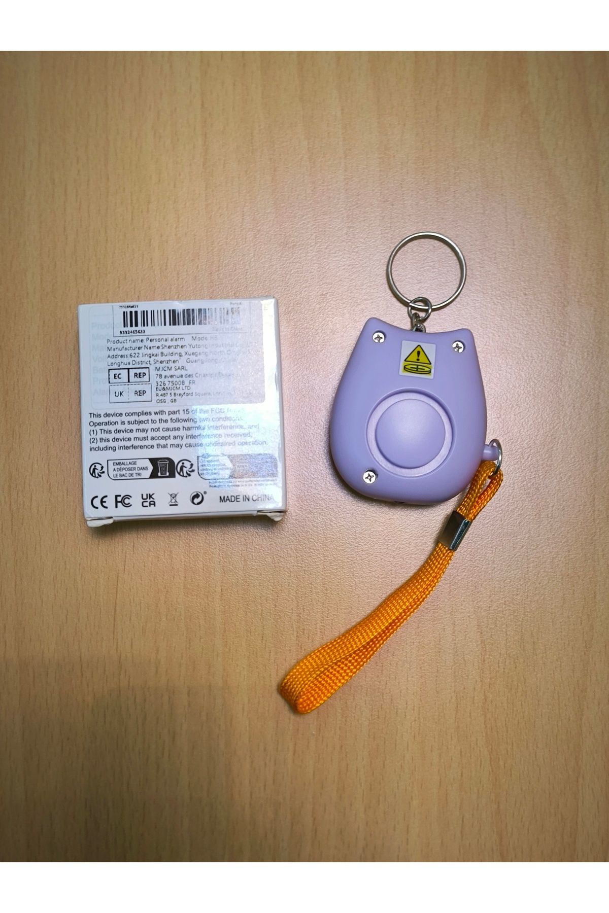 Ekvet Kişisel Acil S.O.S Alarm Anahtarlik 130 Desibel