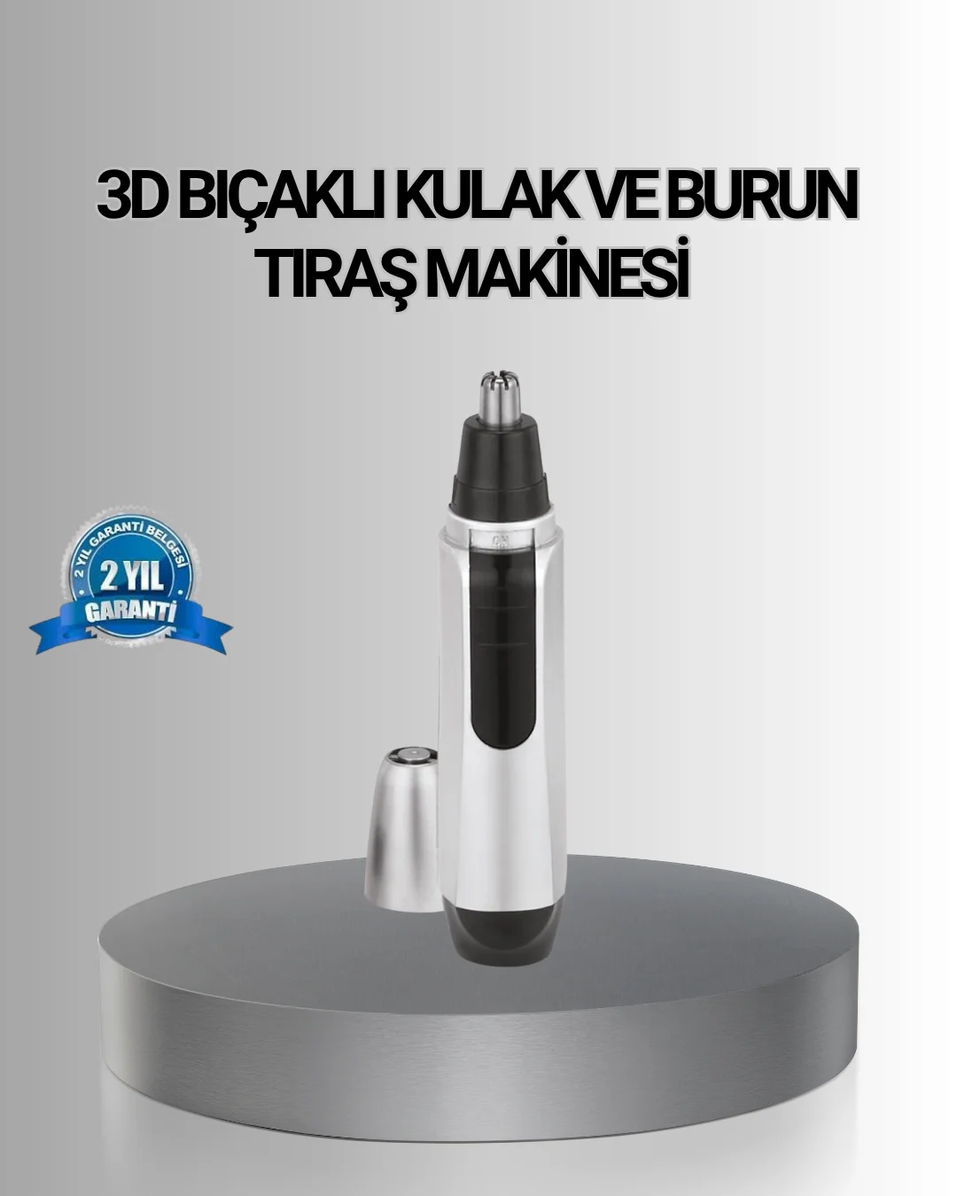 Kişisel Burun ve Kulak Tıraş Makinesi 3D Kavisli Bıçak ve Kompakt Tasarım Kişisel Burun ve Kulak Tıraş Makinesi 3D Kavisli Bıçak ve Kompakt Tasarım