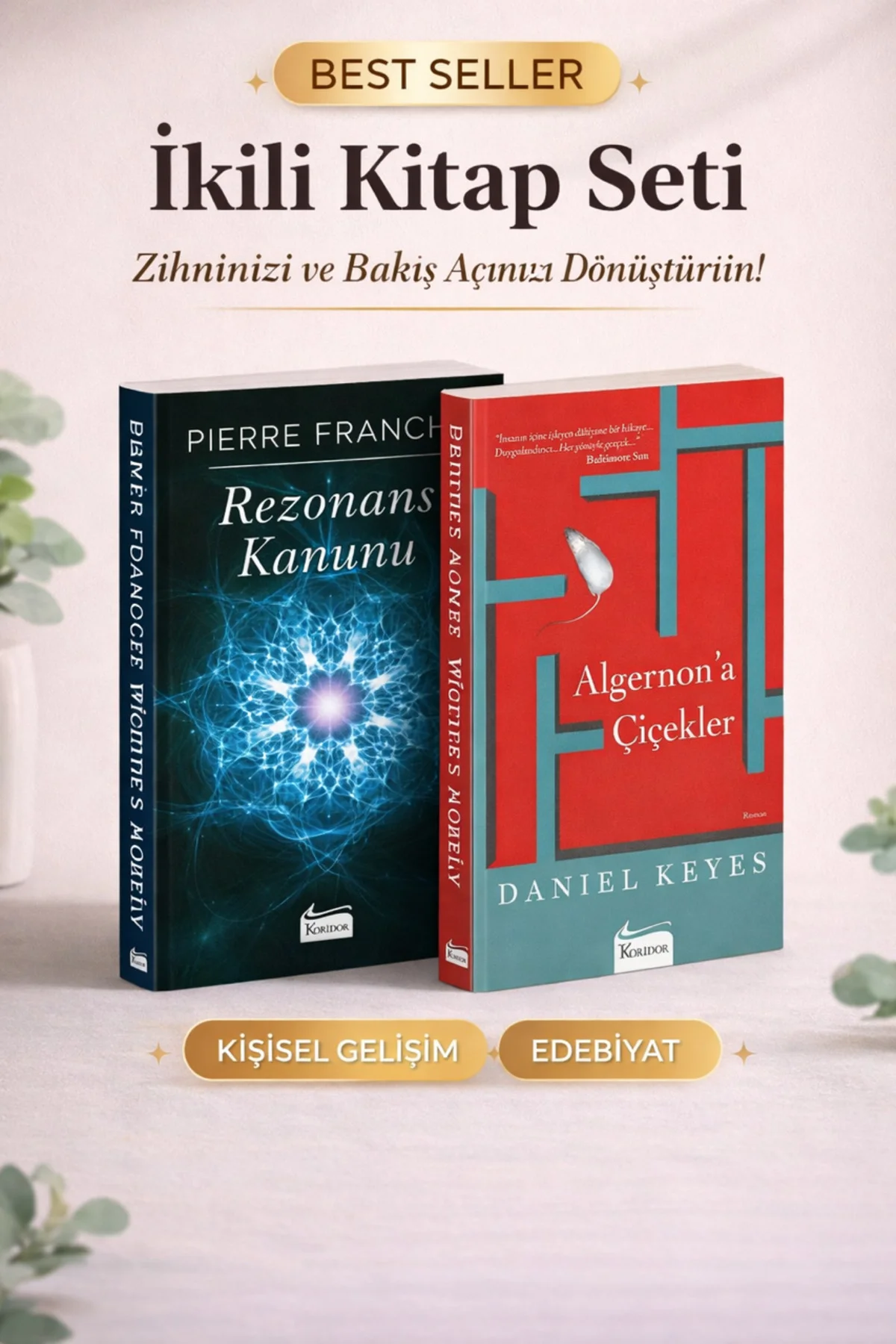 Kişisel Gelişim & Edebiyat Seti – Rezonans Kanunu + Algernon’a Çi