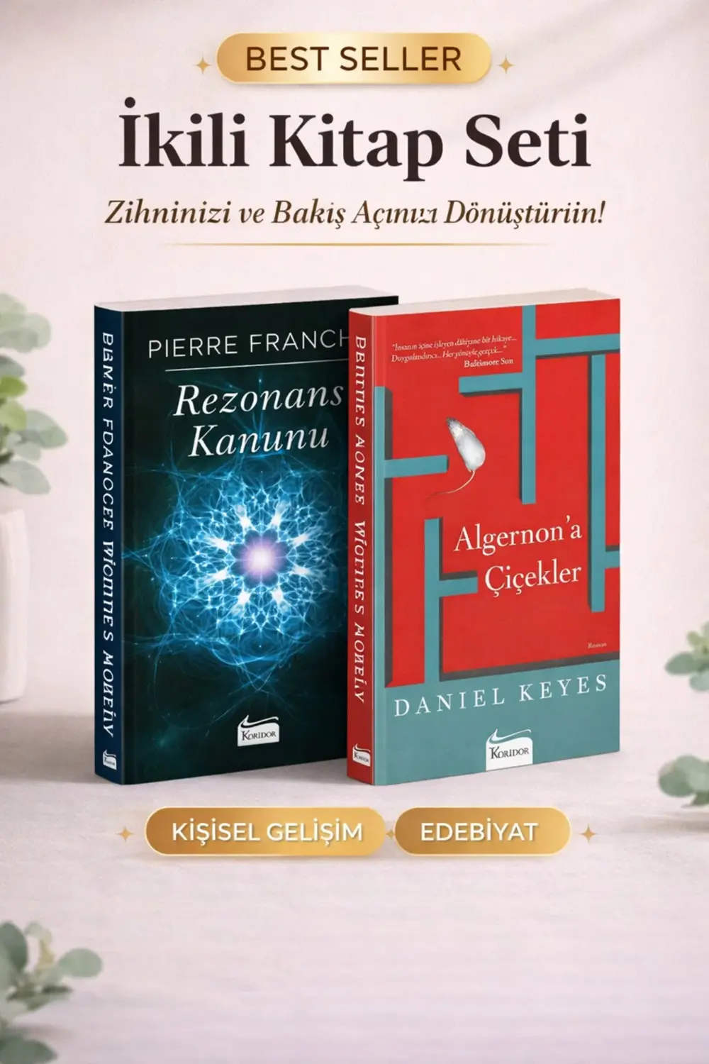 Kişisel Gelişim & Edebiyat Seti – Rezonans Kanunu + Algernon’a Çi Kişisel Gelişim & Edebiyat Seti – Rezonans Kanunu + Algernon’a Çi