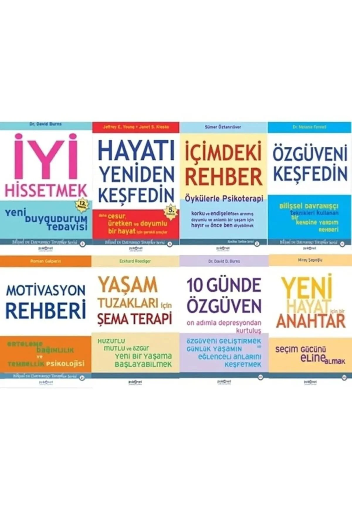 kisisel gelisim ,psikoloji ve terapi ( 8 adet kitap)