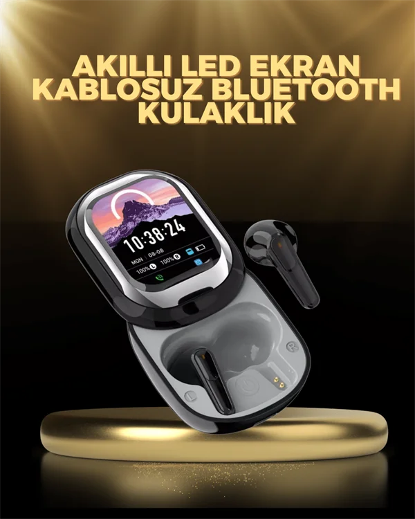 Kişiselleştirilebilir LED Ekranlı Bluetooth Kulaklık – Oyun &amp; Müzik Modlu