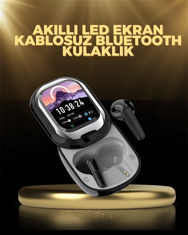 Kişiselleştirilebilir LED Ekranlı Bluetooth Kulaklık – Oyun &amp; Müzik Modlu