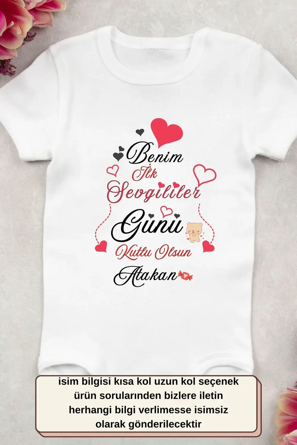 Kişiselleştirilebilir Bebek Sevgililer Günü Hediyesi - Benim İlk 