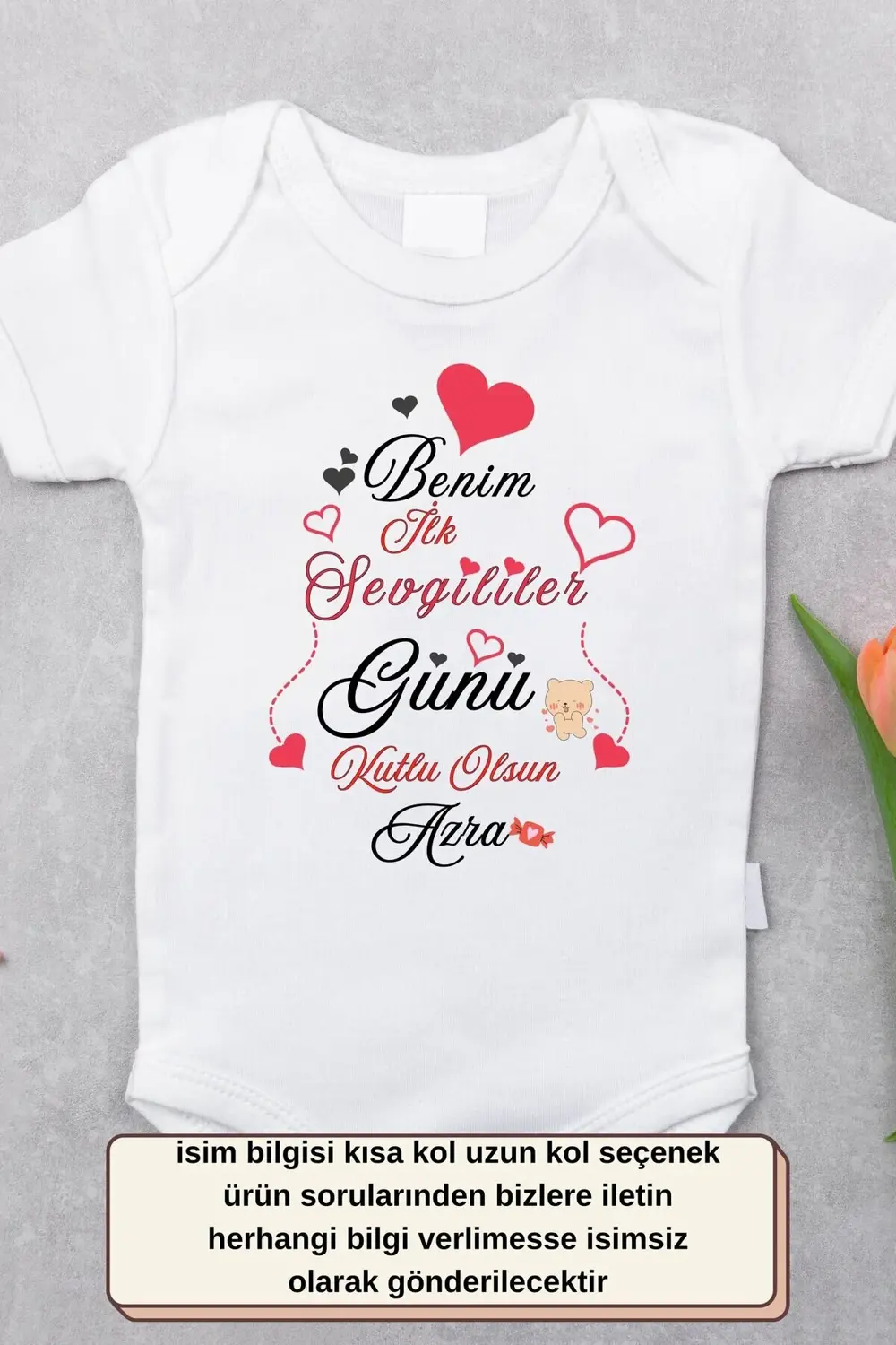 Kişiselleştirilebilir Bebek Sevgililer Günü Hediyesi - Benim İlk 