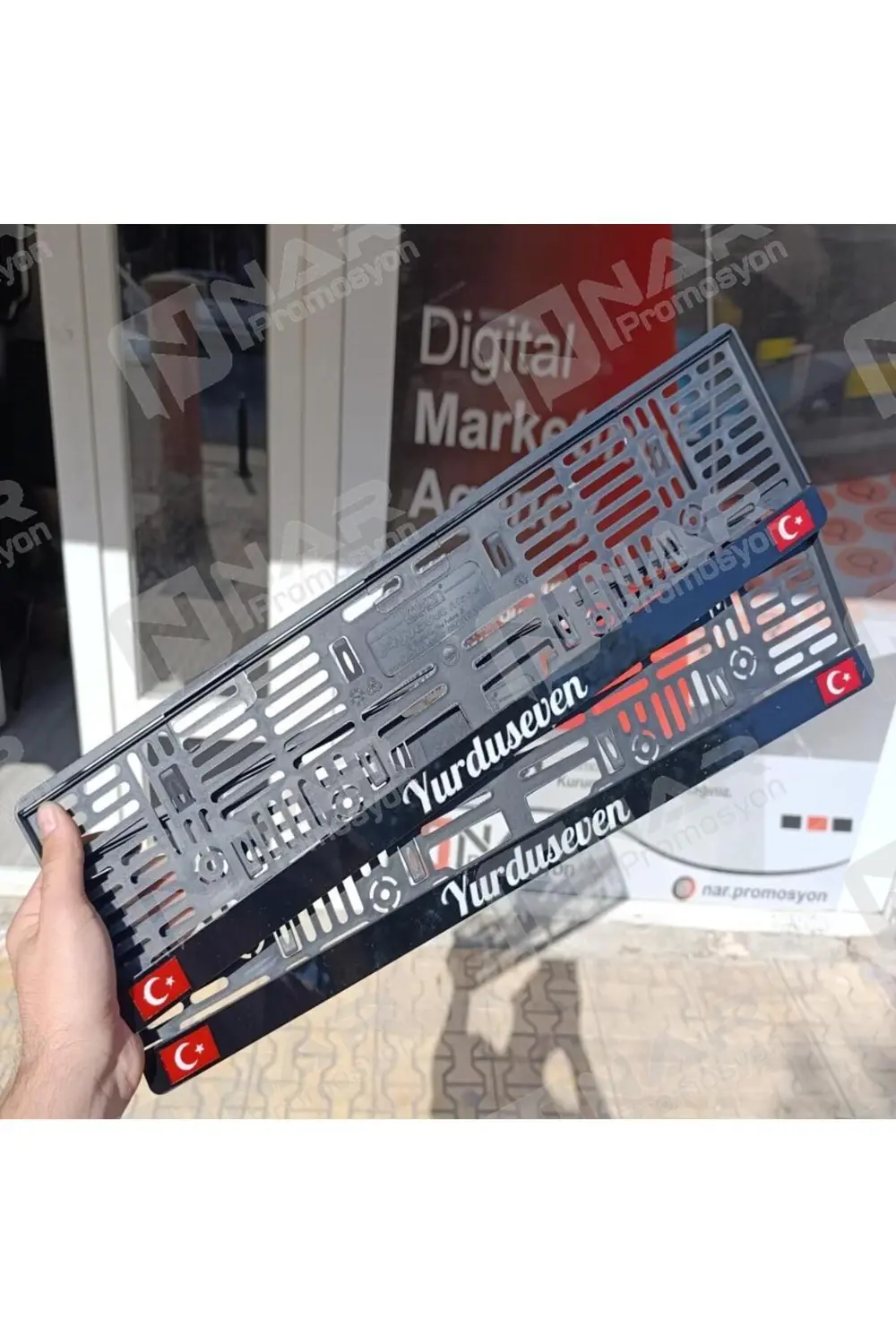 Kişiye Özel 1. Kalite Pleksi Oto Plakalık 2 Adet Fiyatı Türk Bayr