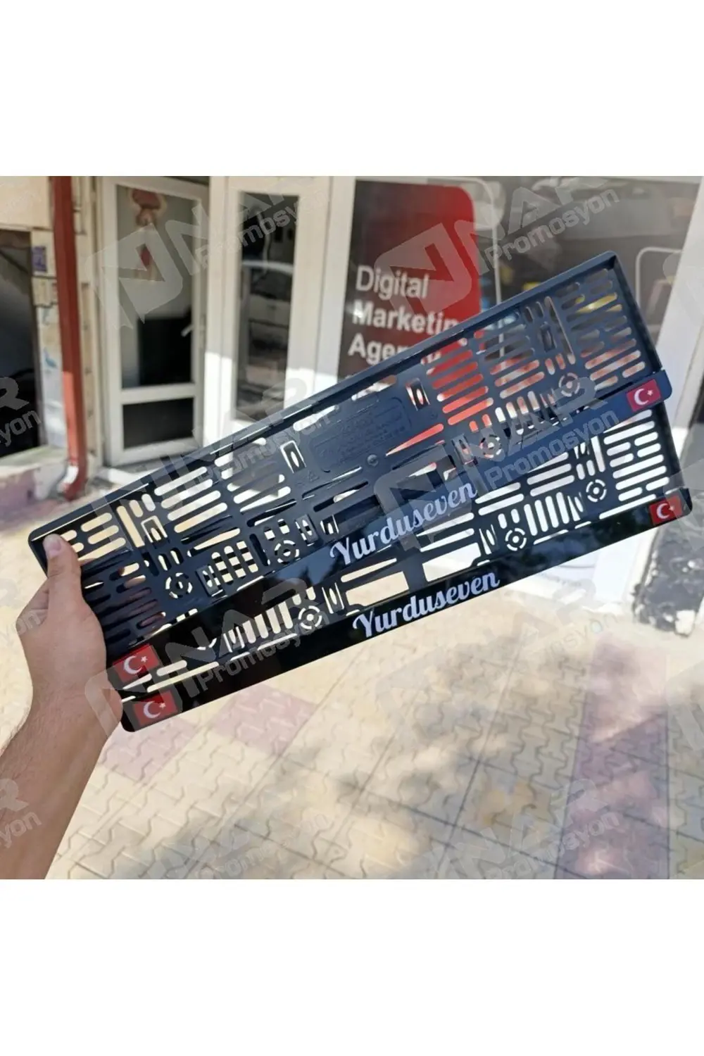 Kişiye Özel 1. Kalite Pleksi Oto Plakalık 2 Adet Fiyatı Türk Bayr