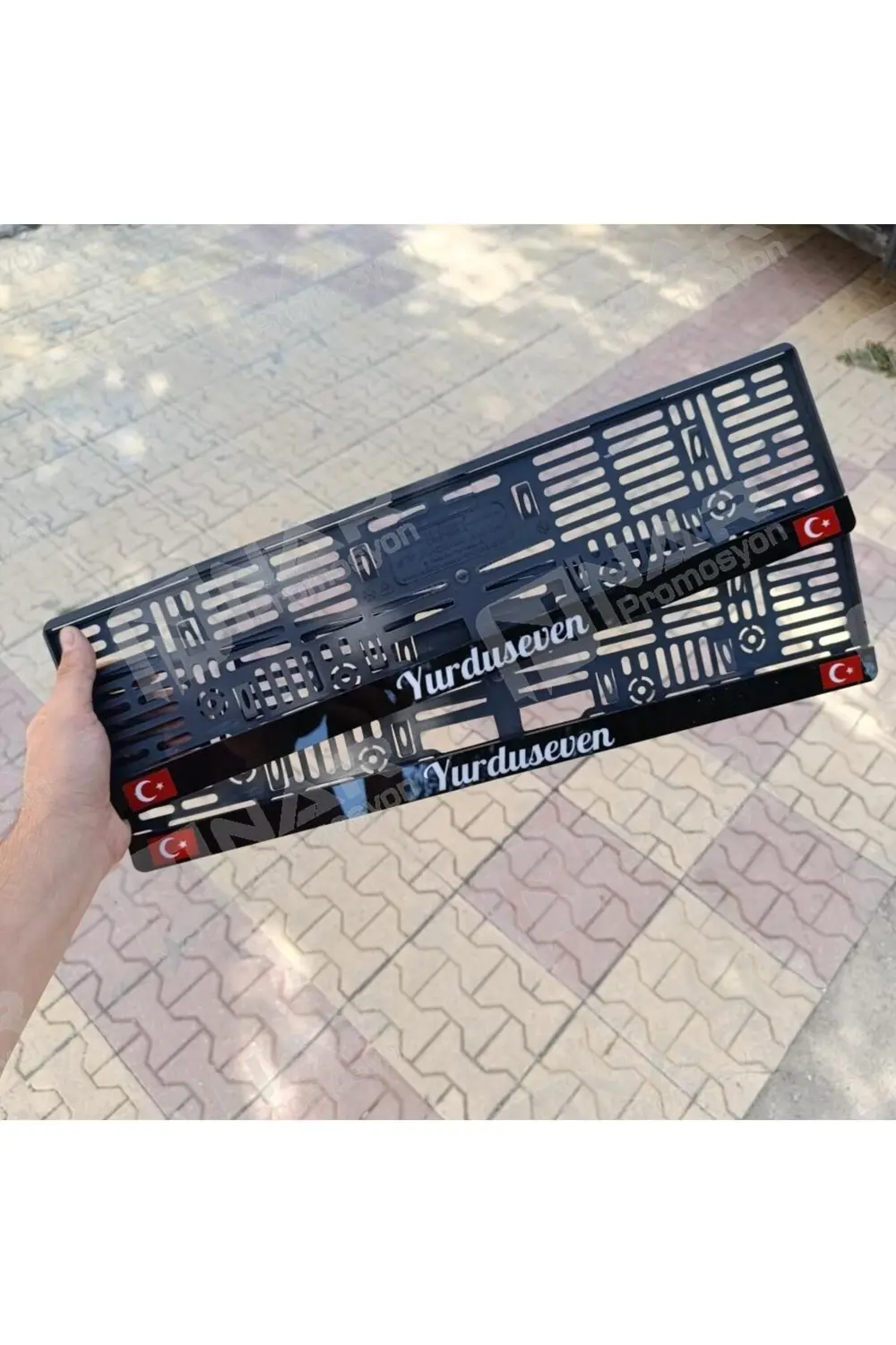 Kişiye Özel 1. Kalite Pleksi Oto Plakalık 2 Adet Fiyatı Türk Bayr