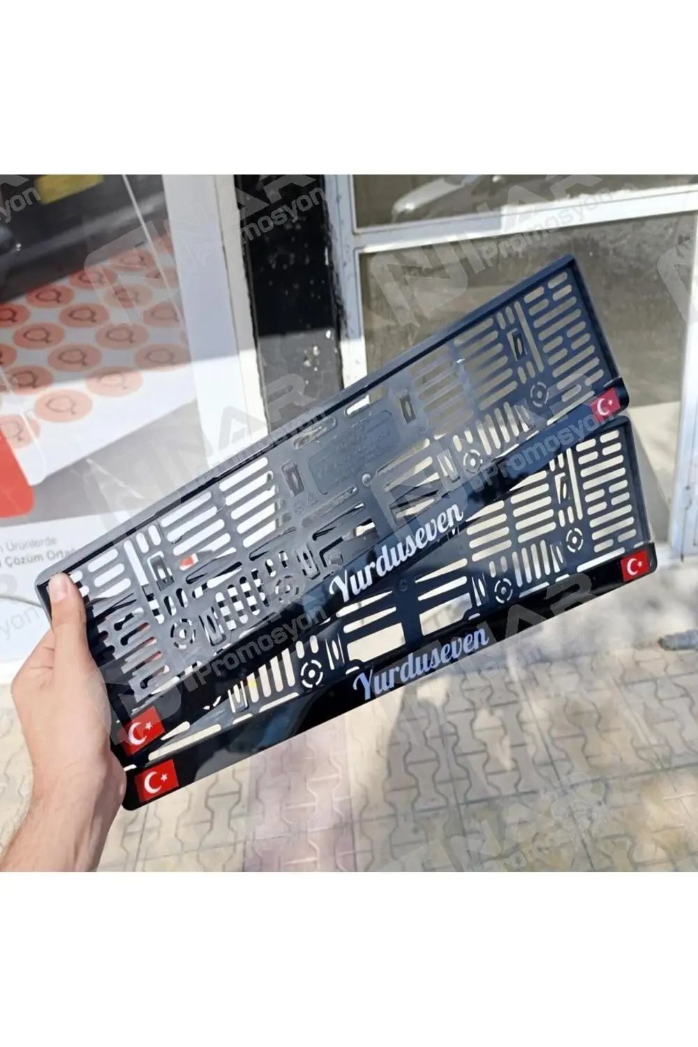 Kişiye Özel 1. Kalite Pleksi Oto Plakalık 2 Adet Fiyatı Türk Bayr