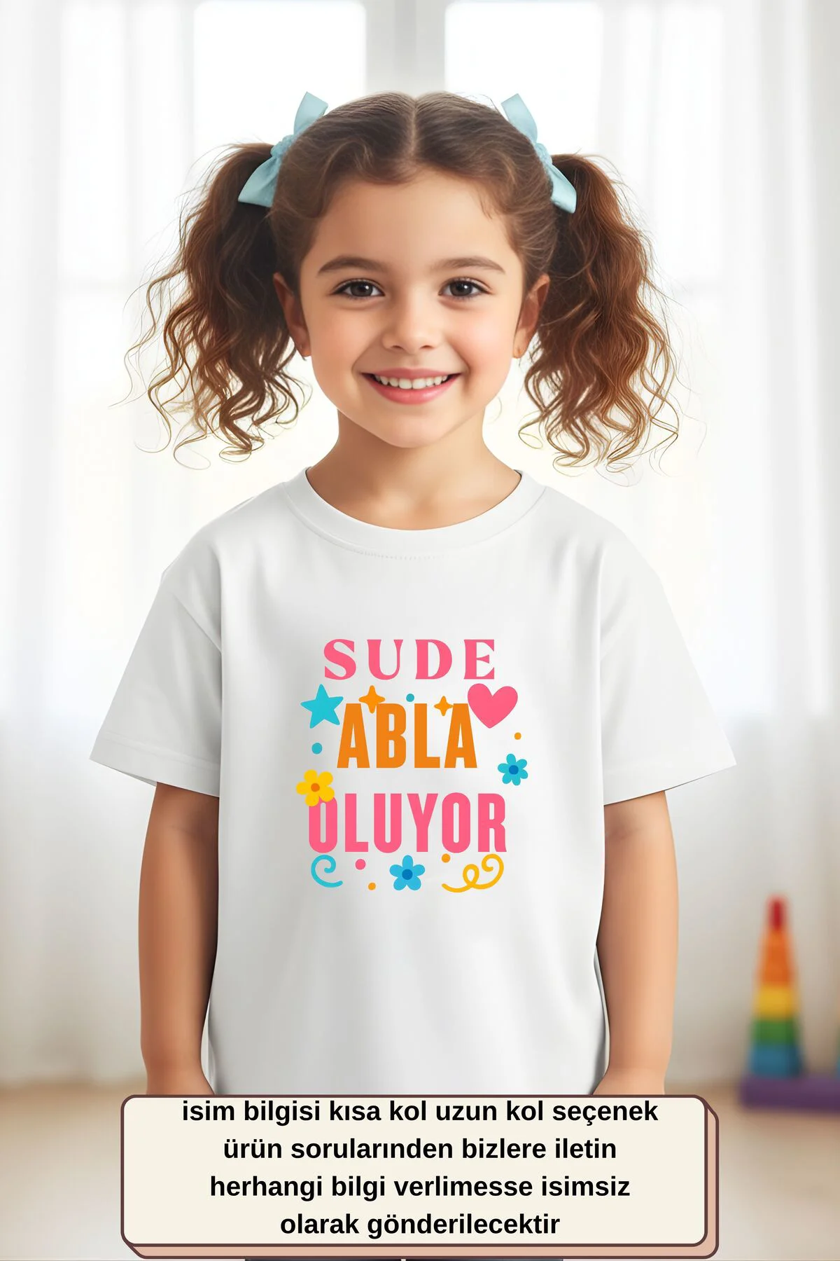 Kişiye Özel “Abla Oluyorum” Çocuk Tişörtü