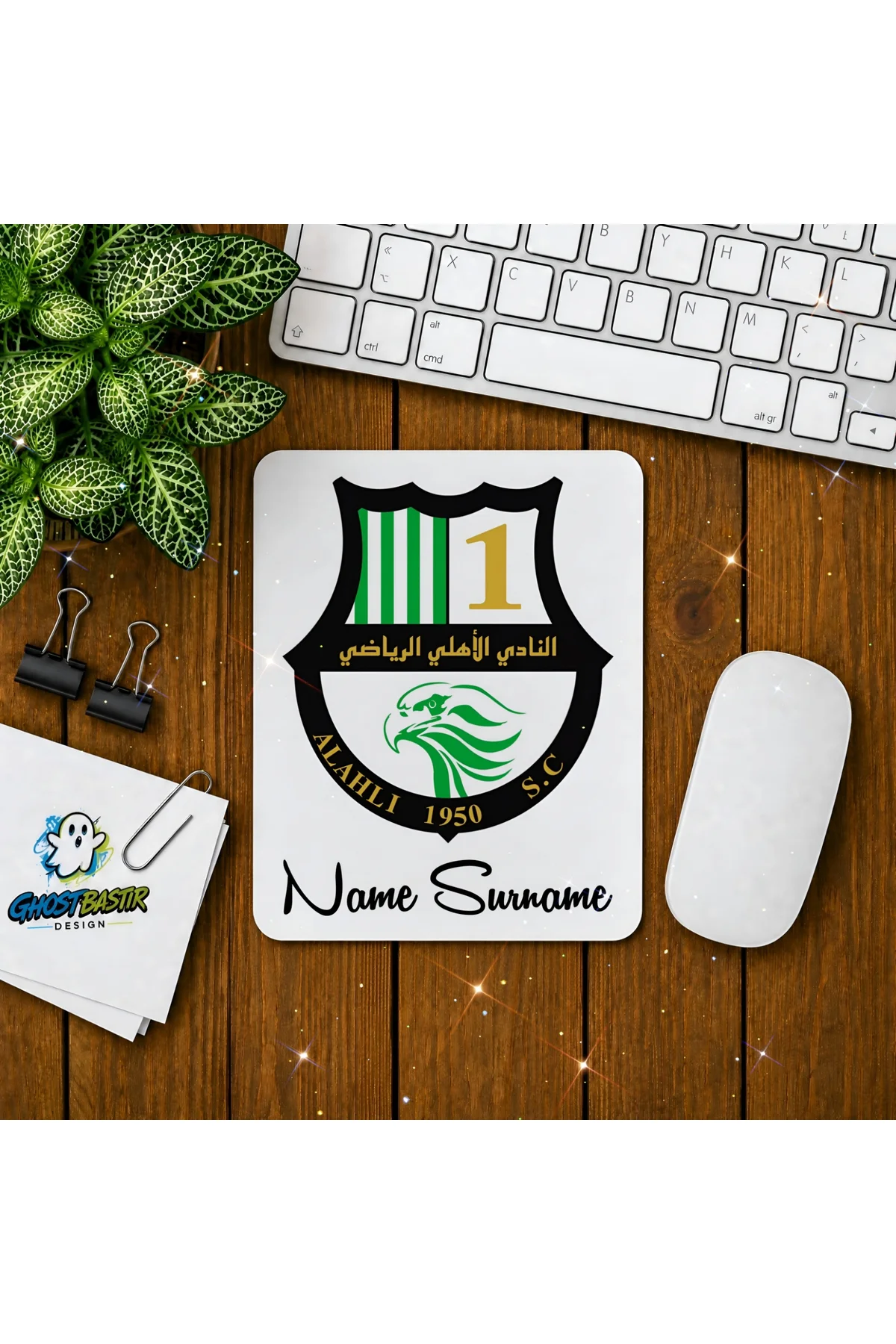 Kişiye Özel Al Ahli Doha F.C. Baskılı Oyuncu Mousepad 0137
