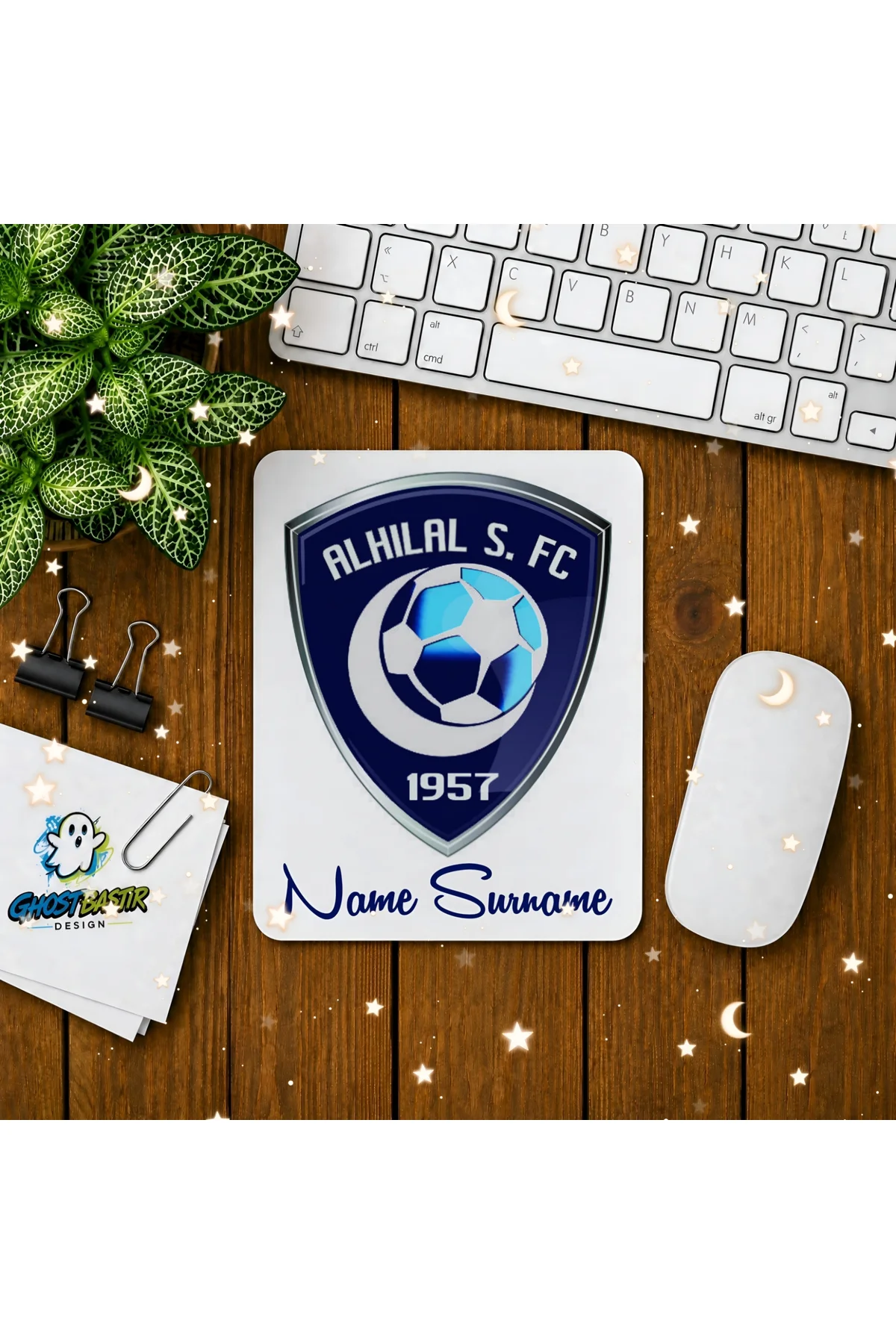 Kişiye Özel Al Hilal F.C. Baskılı Oyuncu Mousepad 0141