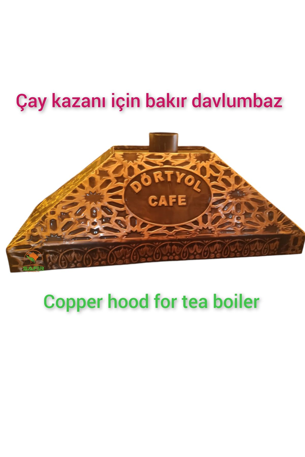 Safir Çay Kazanlari Kişiye Özel Bakir Davlumbaz 90 Cm Bakir Davlumbaz Çay Kazani İçin